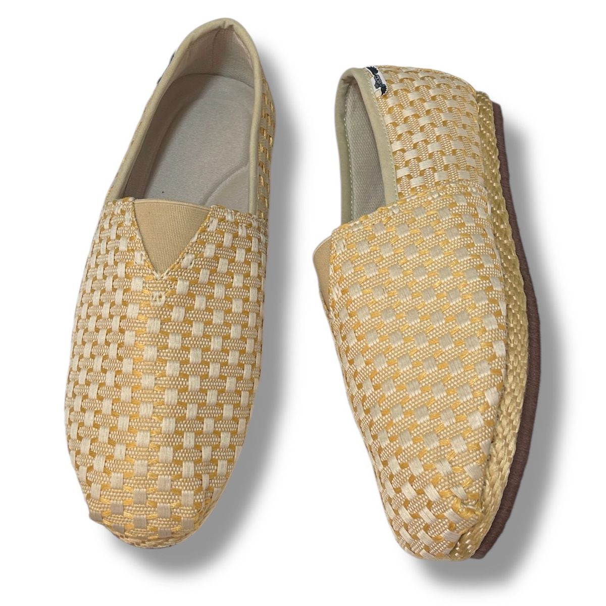 XIAN SHOES - Alpargatas Mujer Yute Malla Dorada Ref Y13