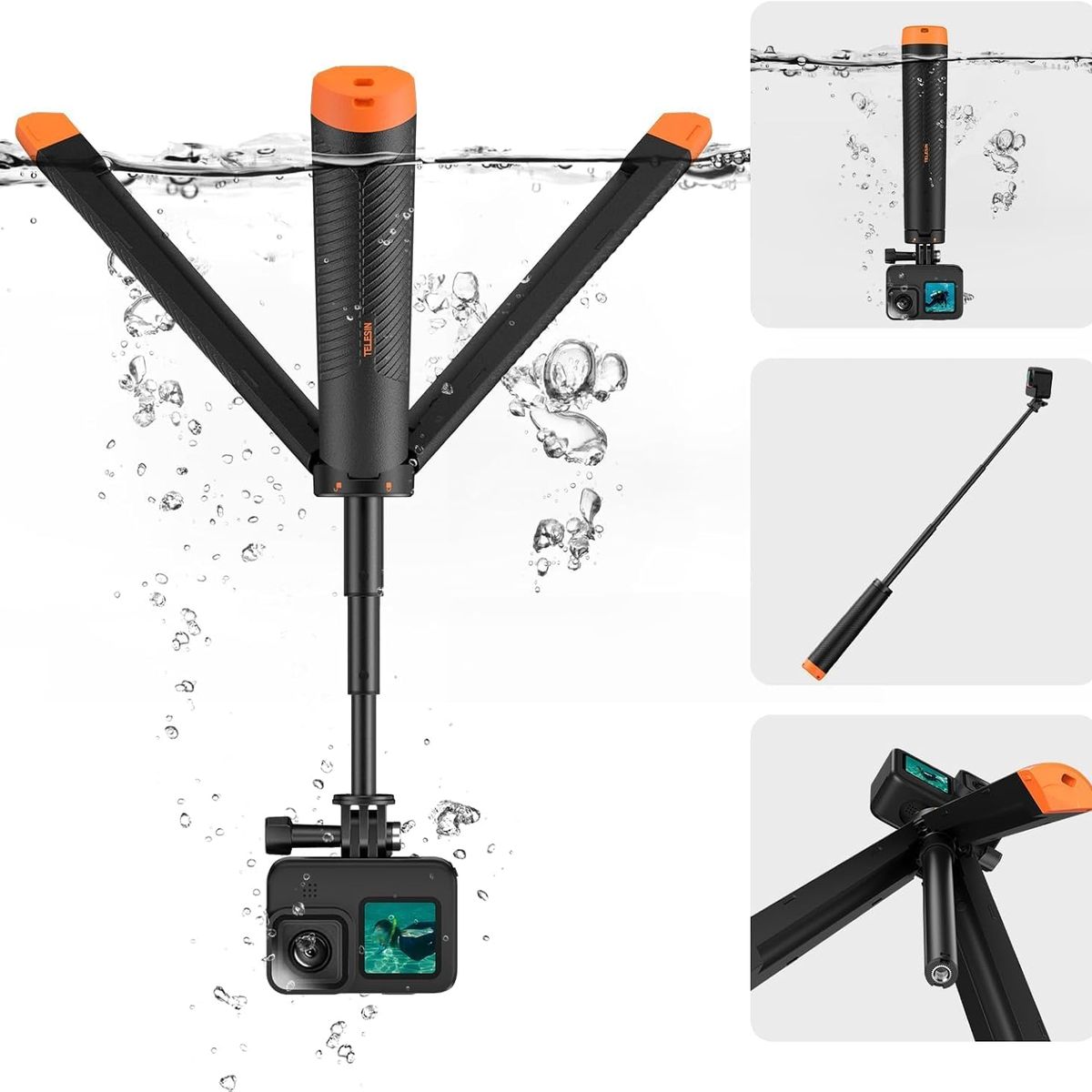 INNOVA - Selfie Stick Impermeable Go Pro Extension Ajustable