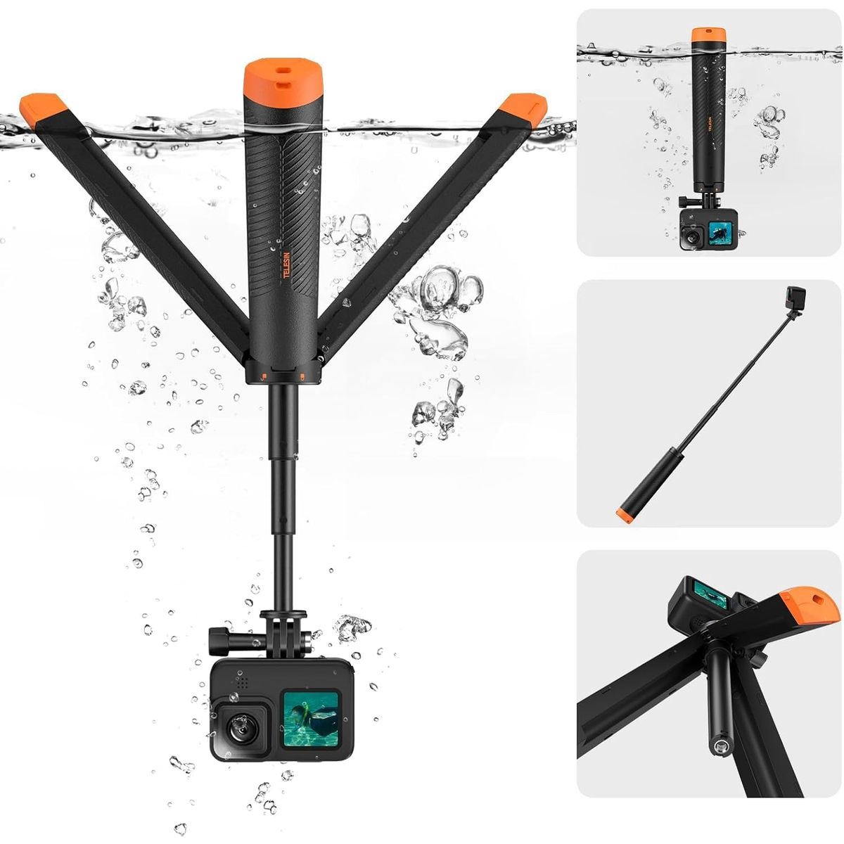 INNOVA - Selfie Stick Impermeable Go Pro Extension Ajustable