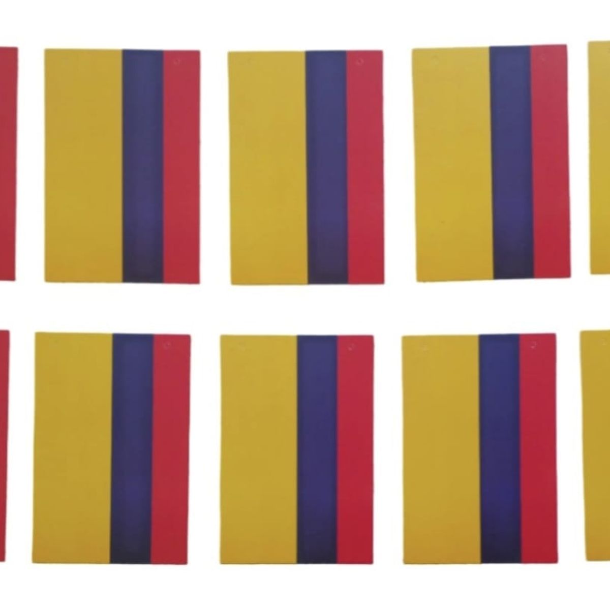 GENERICO - Banderin  Banderas Colombia* 10 Pcs