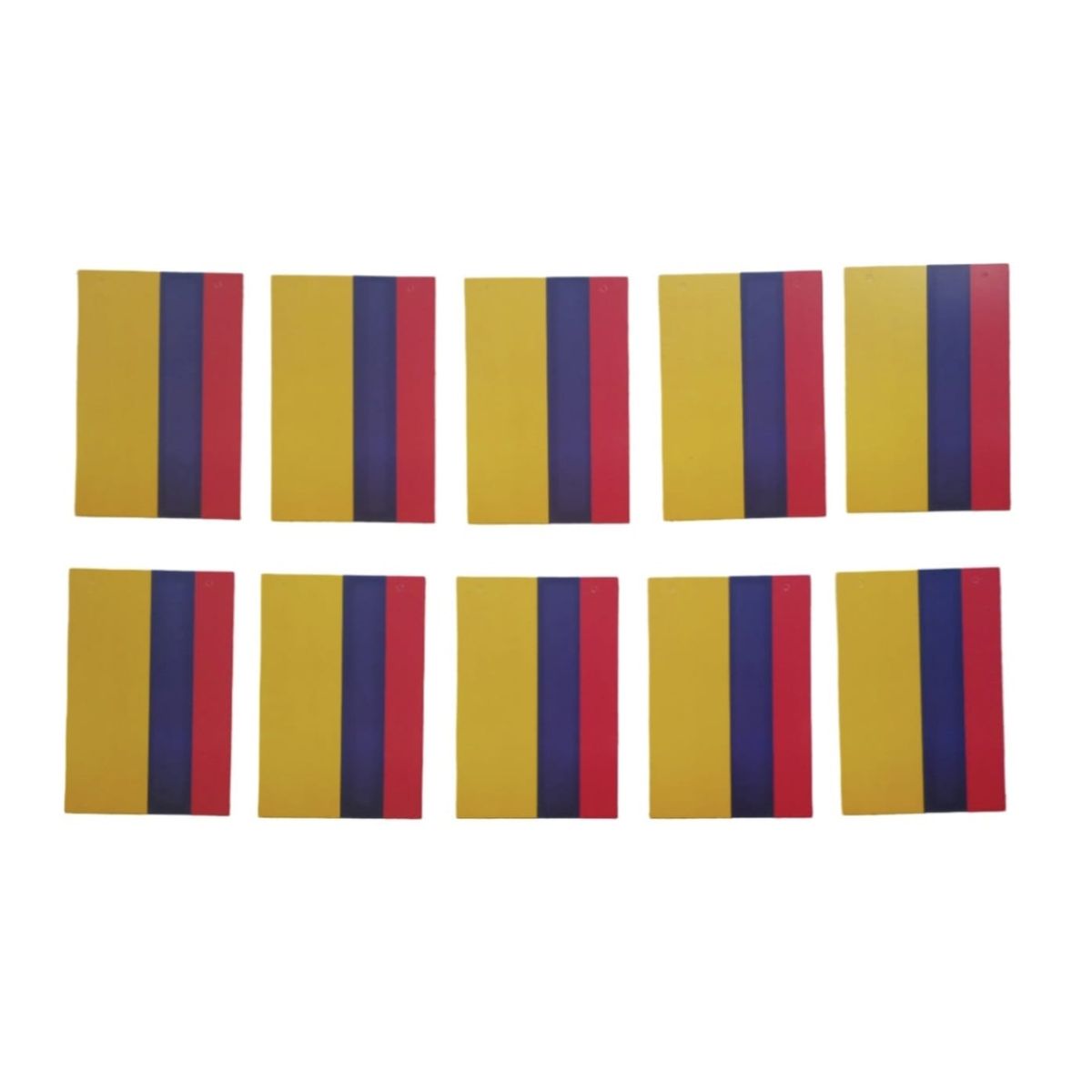 GENERICO - Banderin  Banderas Colombia* 10 Pcs