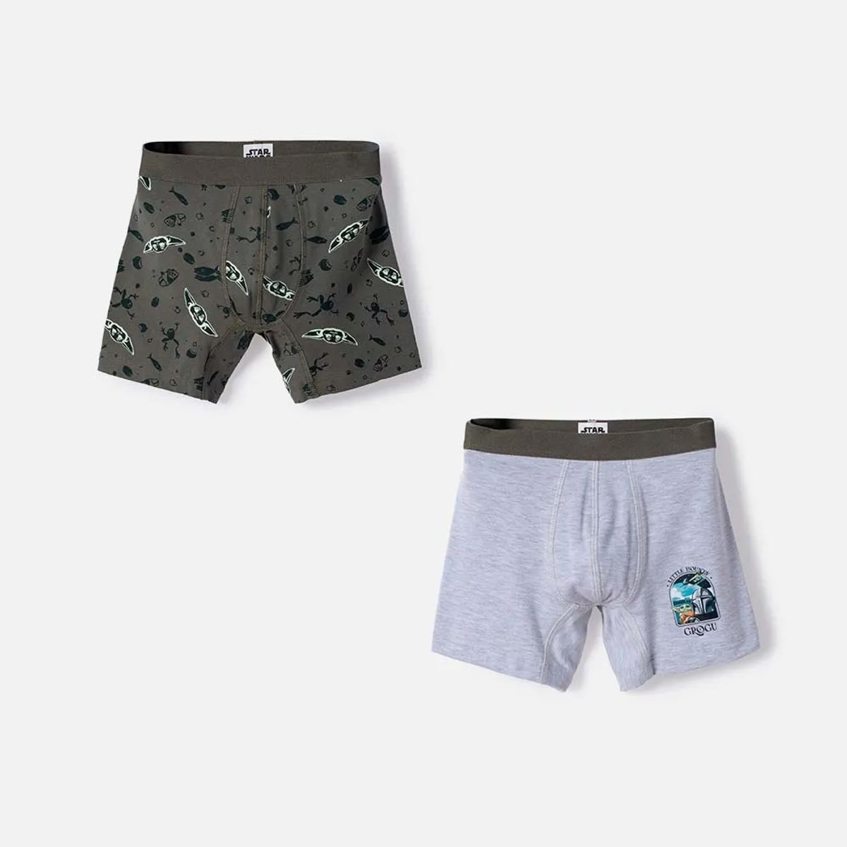 STAR WARS - Pack X2 boxer de Mandalorian multicolor para niño