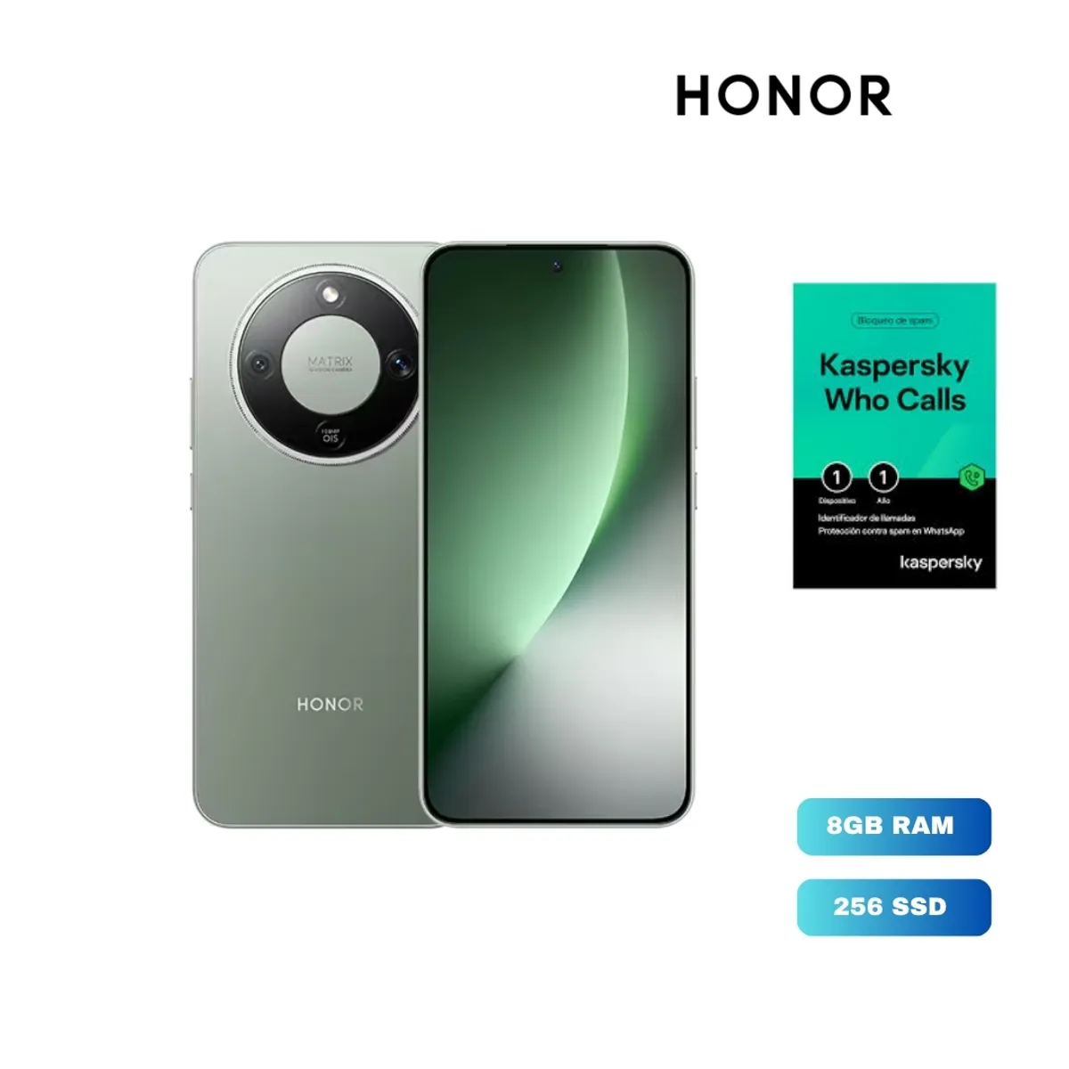 HONOR - HONOR MAGIC 8 LITE VERDE + LICENCIA KASPERSKY WHO CALLS