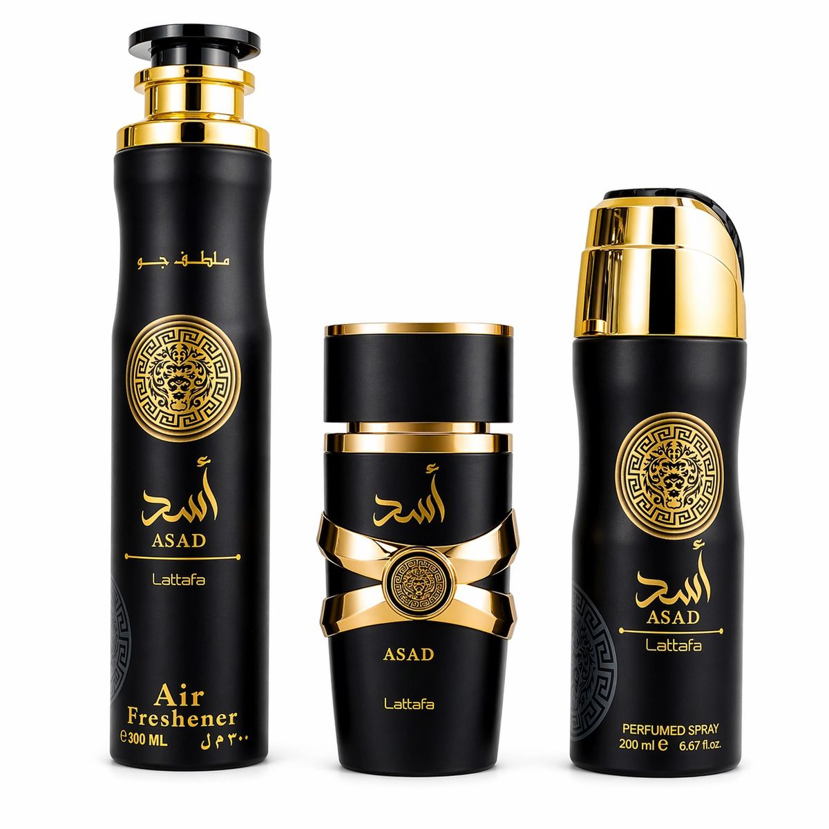 LATTAFA - Estuche Asad Lattafa - Perfume + Air Freshener + Perfumed Spray