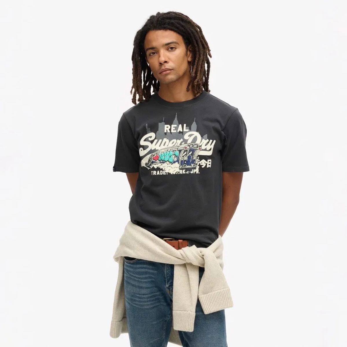 SUPERDRY - Camiseta Manga Corta Para Hombre New York Vl Graphic T Shirt Superdry