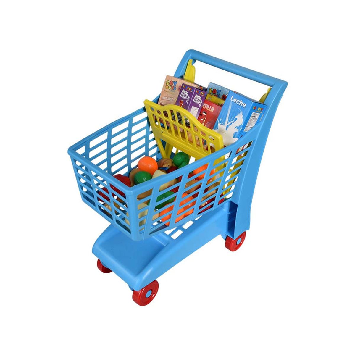 BOY TOYS - Carrito Mercado De Juguete Con Mercado Y Accesorios Boy Toys