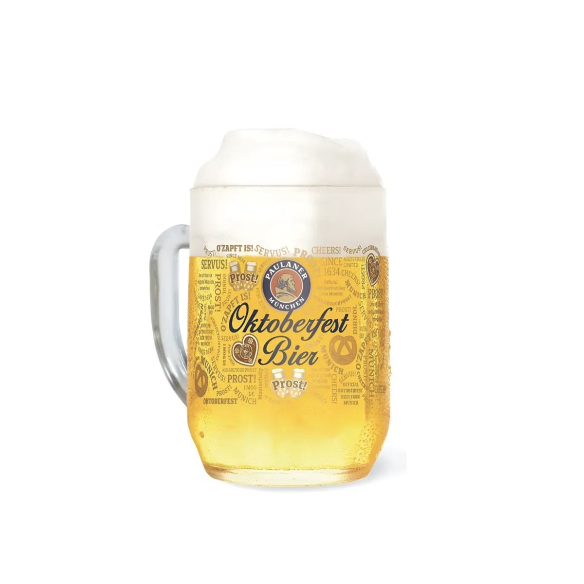 GENERICO - Jarra De Cerveza Paulaner Oktoberfest Bier de Vidrio - 500 ml