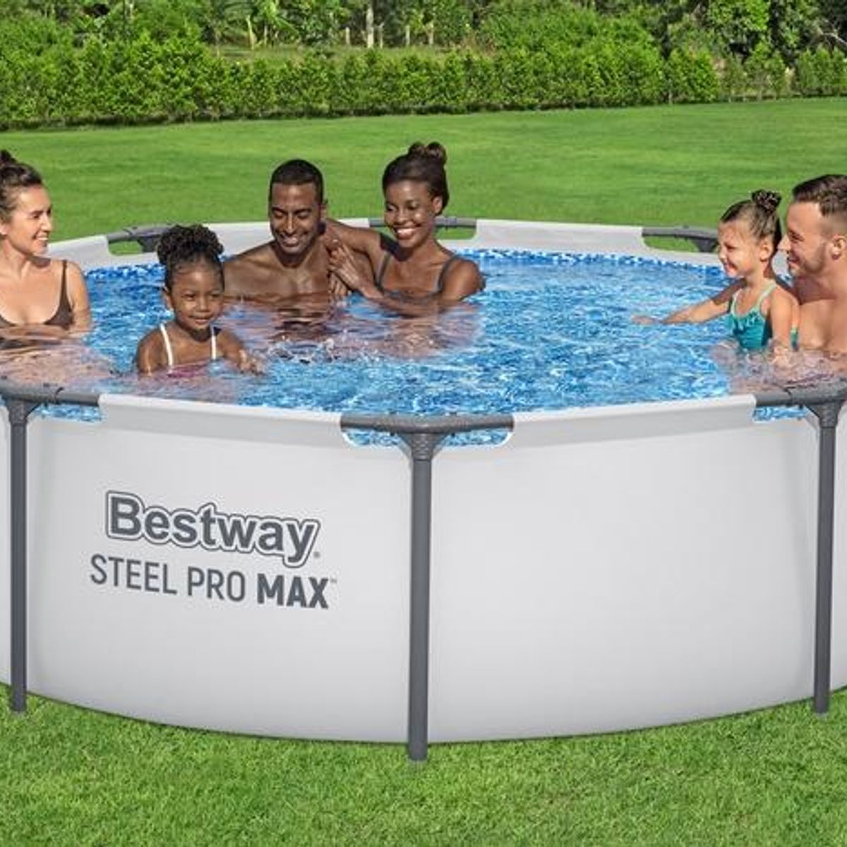 BESTWAY - piscina estructural redonda Bestway Steel Pro MAX