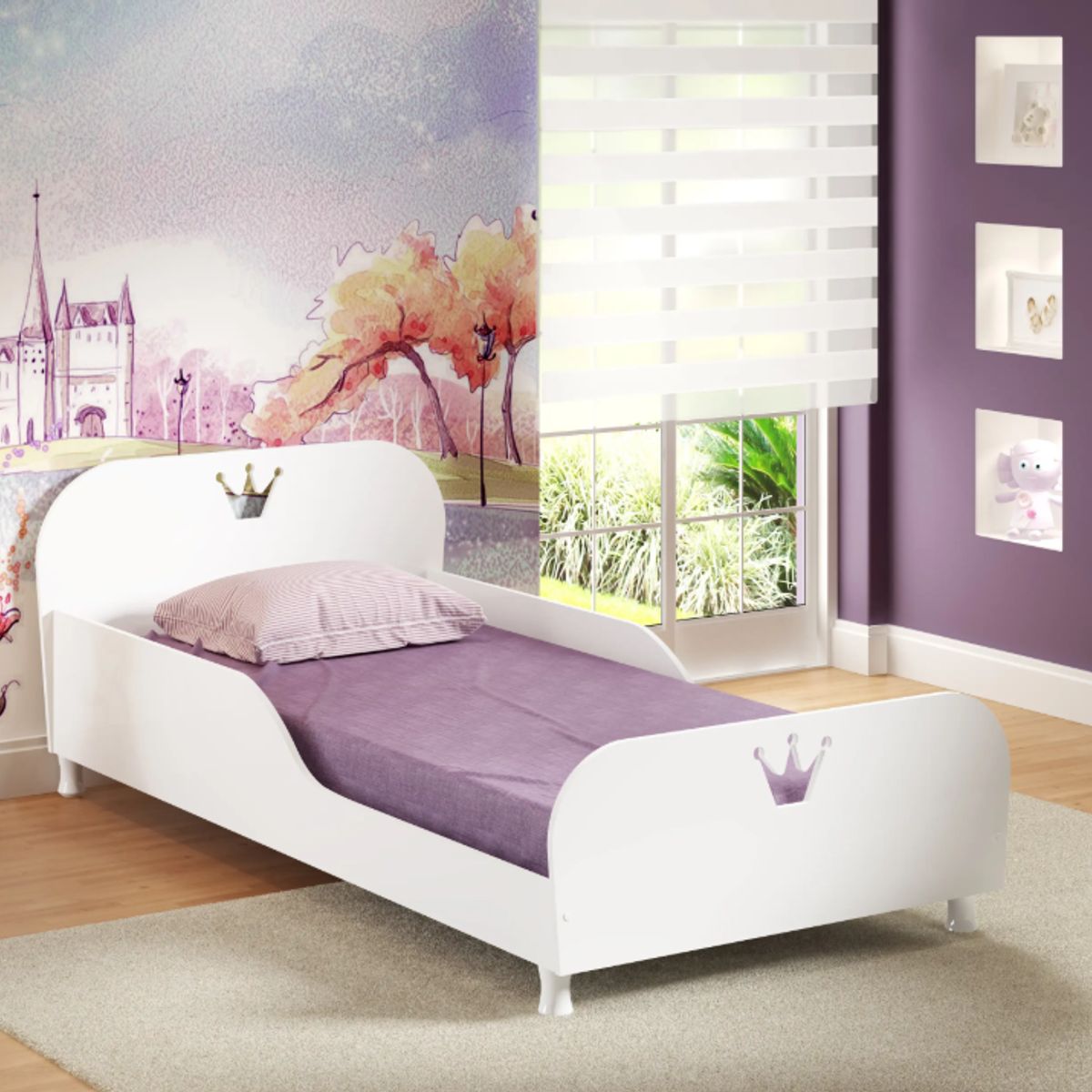 AKIVOY - CAMA SENCILLA  PRINCESA PARA COLCHON 190 x 90