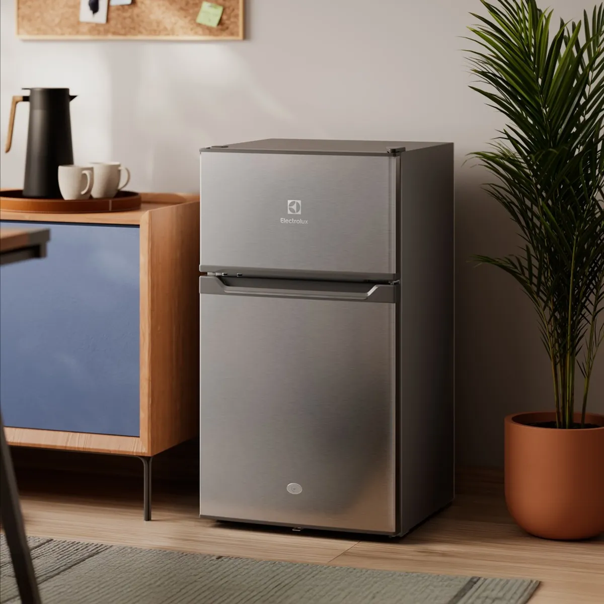 ELECTROLUX - Mini Nevera Electrolux Congelador Superior Frost 83L Gris ERT95S3C5AS
