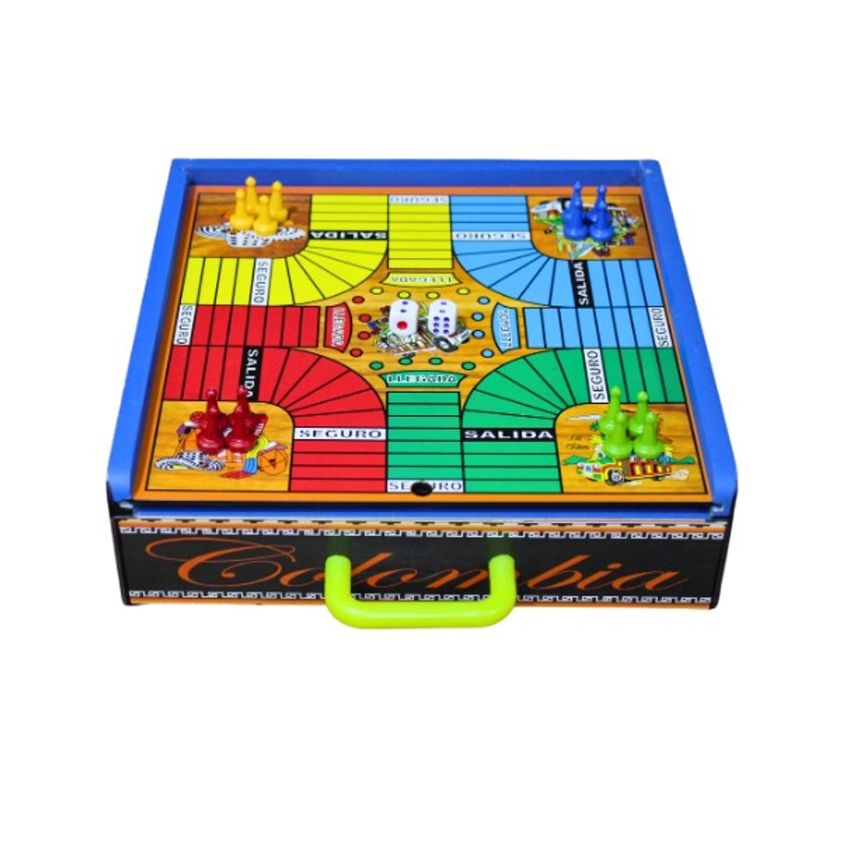 ARTESANAL - Juego Sapo Rana Portátil Para Mesa En Madera Con Parqués