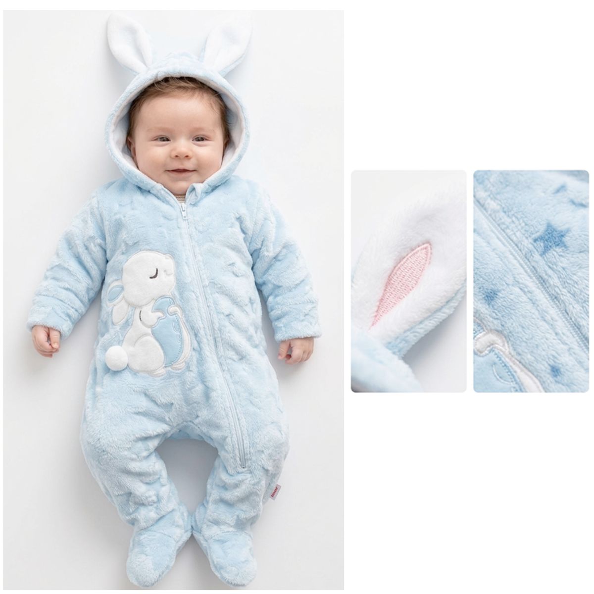 BABY KDS - Pijama Mameluco Ovejero  Esquimal Termico Bebe - multicolor