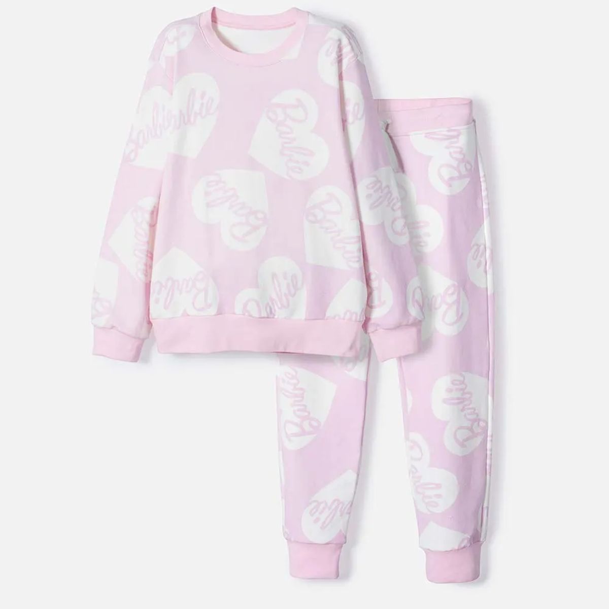 MATTEL - Conjunto de Barbie rosado con jogger para niña