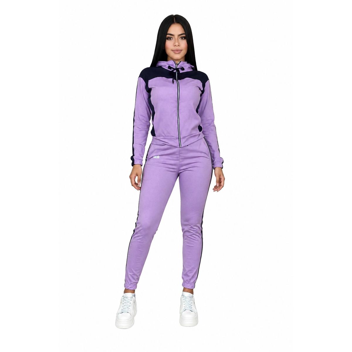 MODA EN CIRCUITO - Conjunto Deportivo o Sudadera Licrada para Mujer con Chaqueta