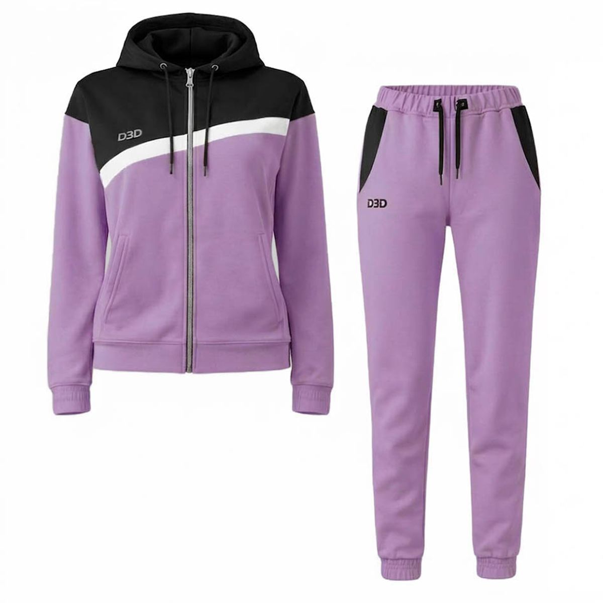 MODA EN CIRCUITO - Conjunto Deportivo o Sudadera Licrada para Mujer con Chaqueta