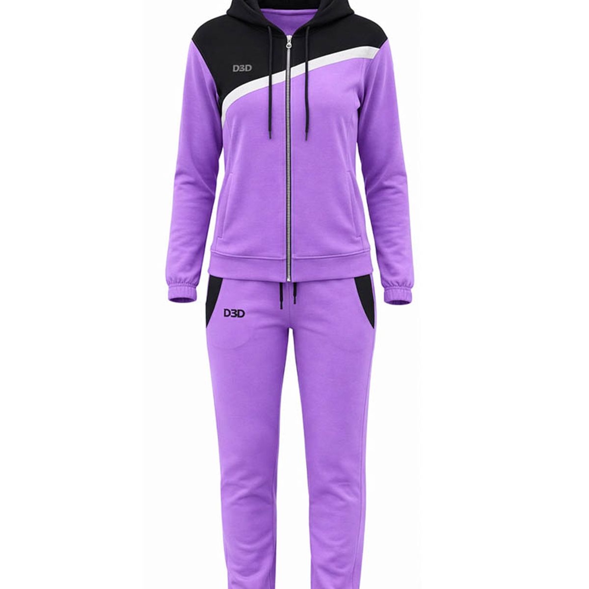 MODA EN CIRCUITO - Conjunto Deportivo o Sudadera Licrada para Mujer con Chaqueta