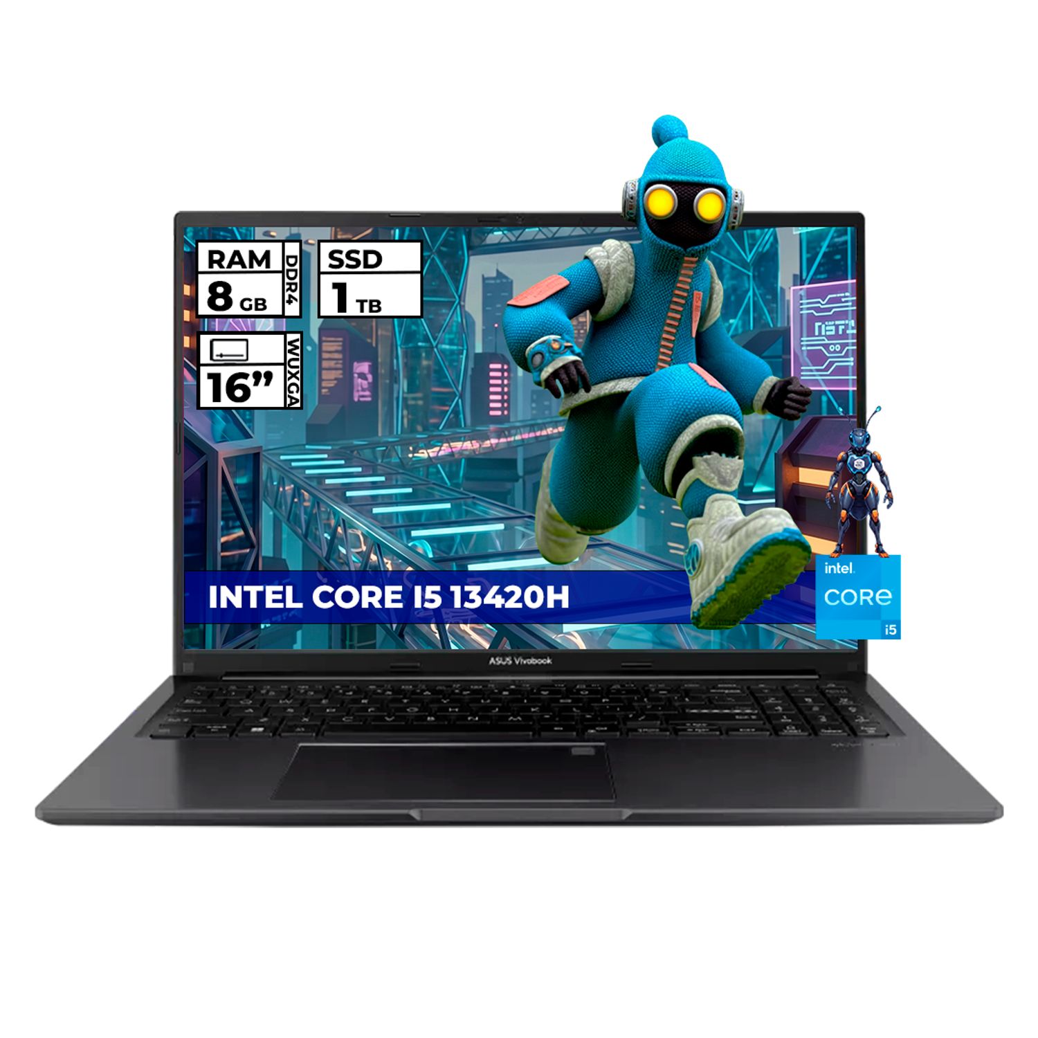 Windowsデスクトップ ASUS Core i5-13420H /DDR5 16GB /SSD512GB PORTATIL ASUS INTEL CORE I5-13420H 8GB RAM 1TB SSD16 WUXGA COLOR