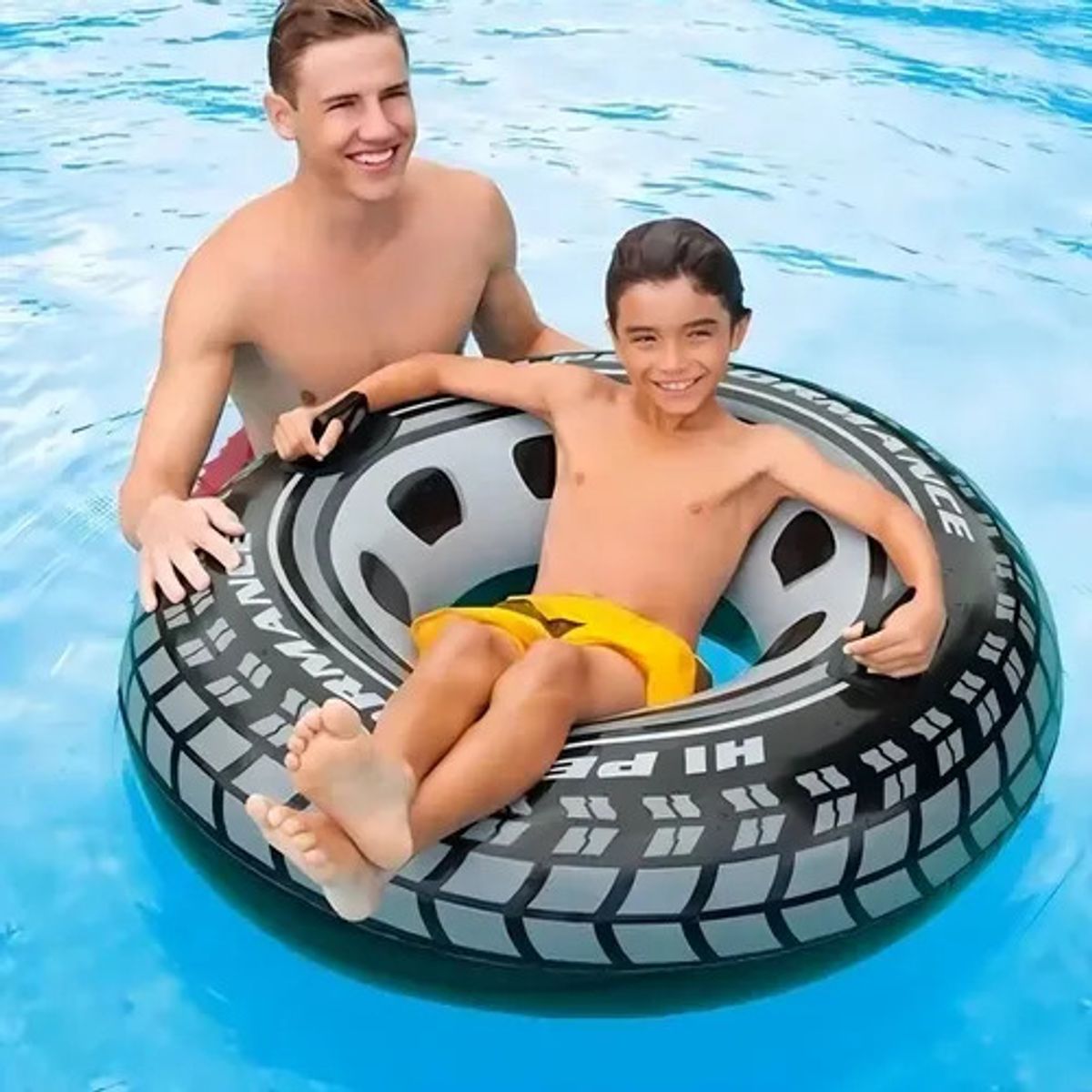 MIELTECH - Flotador Piscina Llanta Carro Neumático 90cm