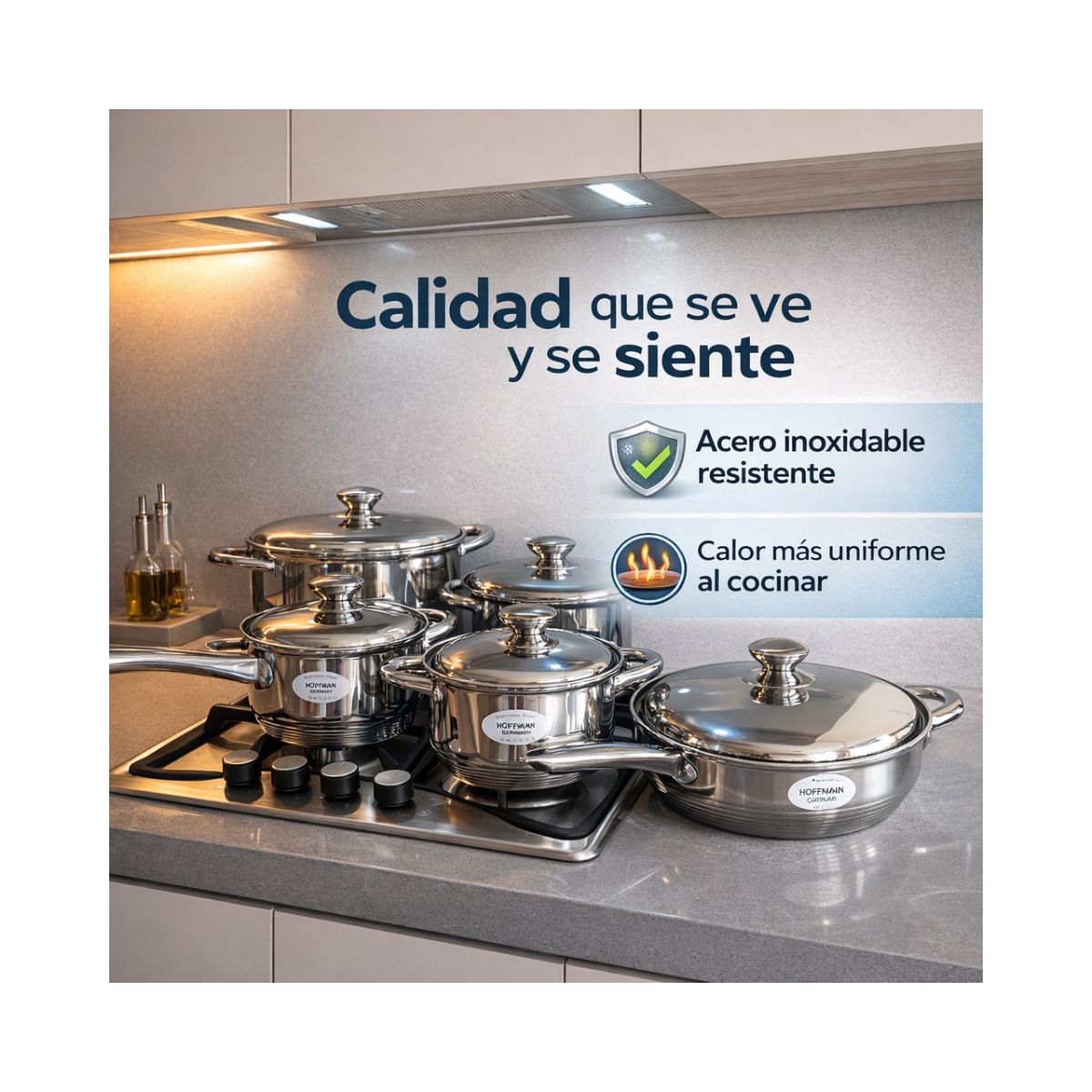 GENERIC - Ollas Acero Quirurgico Bateria 12 Piezas Induccion Cocina