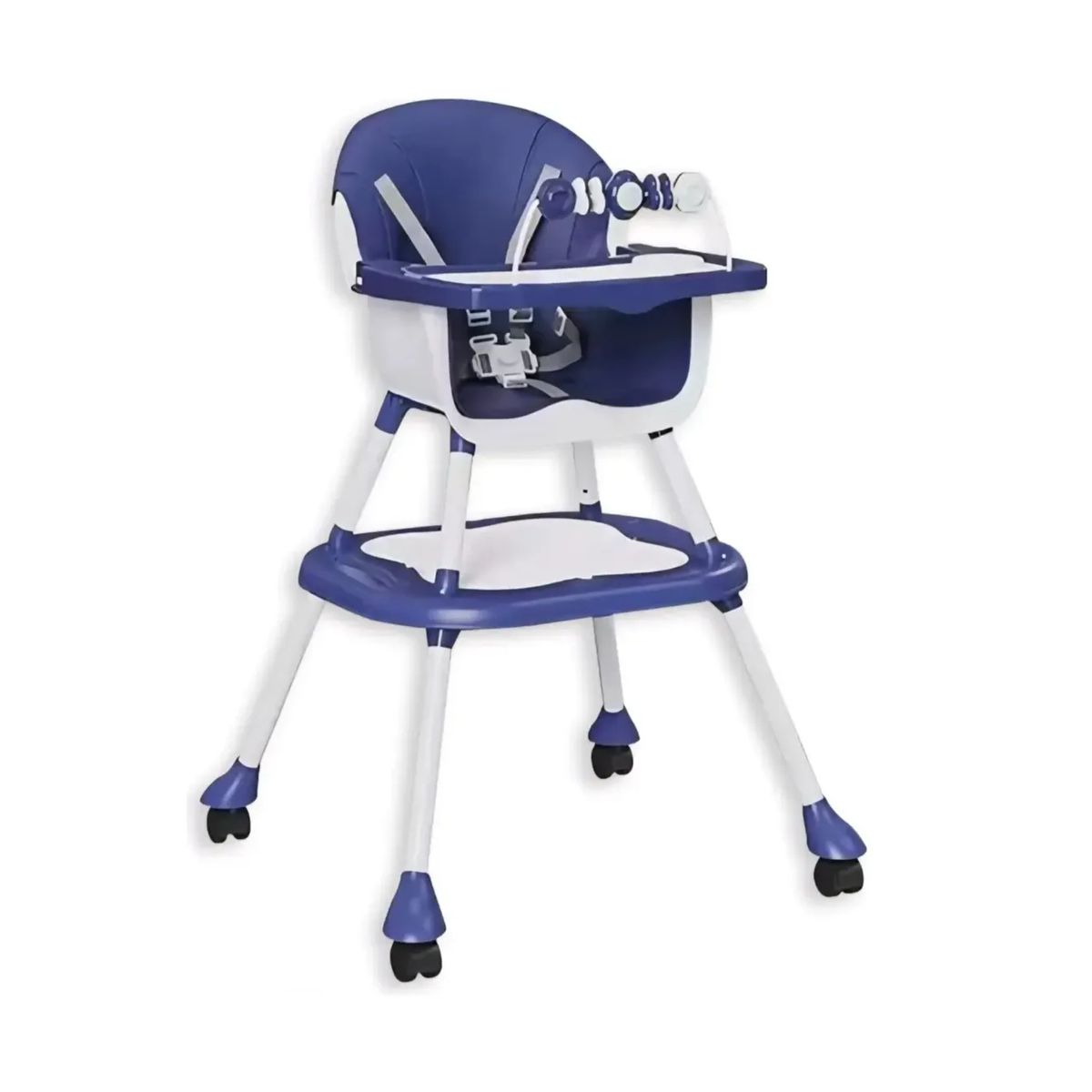 KIDSHOP - Silla Comedor Y Escritorio 6 En 1+ Marcadores Y Legos Azul 555-13B-AZ