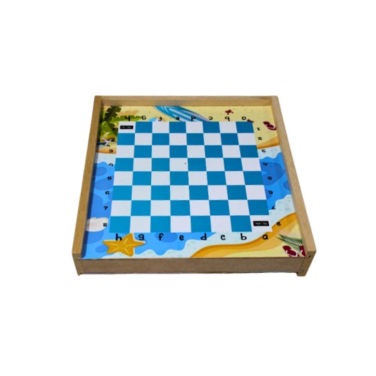 GENERICO - Juego De Mesa 4 En 1, Parqués, Ajedrez, Parchis y Escalera