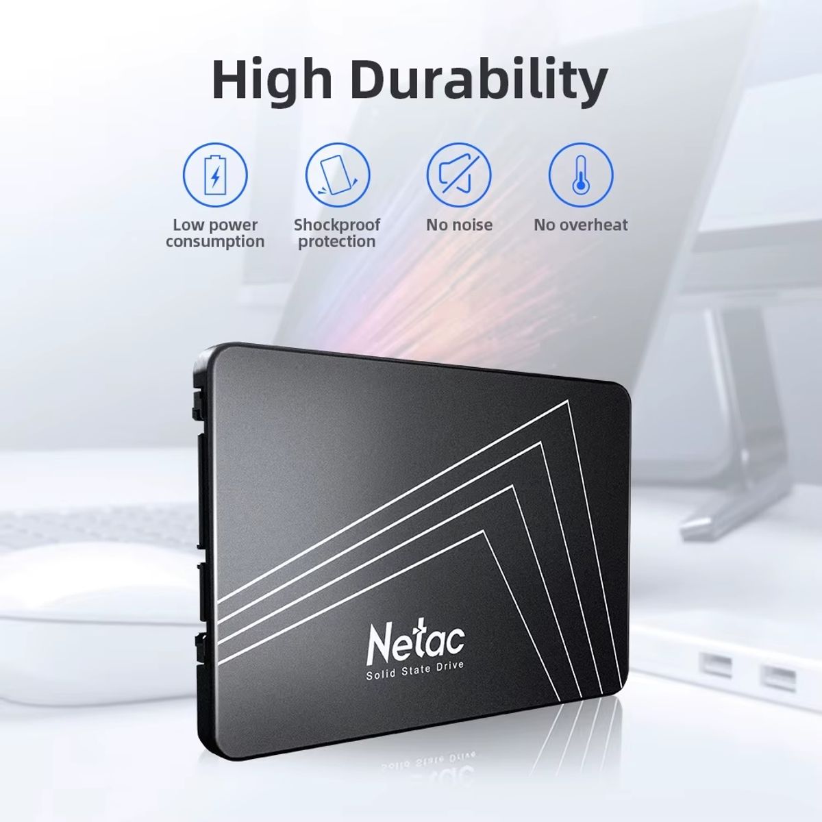 GENERICO - Disco Duro Solido Ssd Netac Interno 128 Gb Sata Nuevo