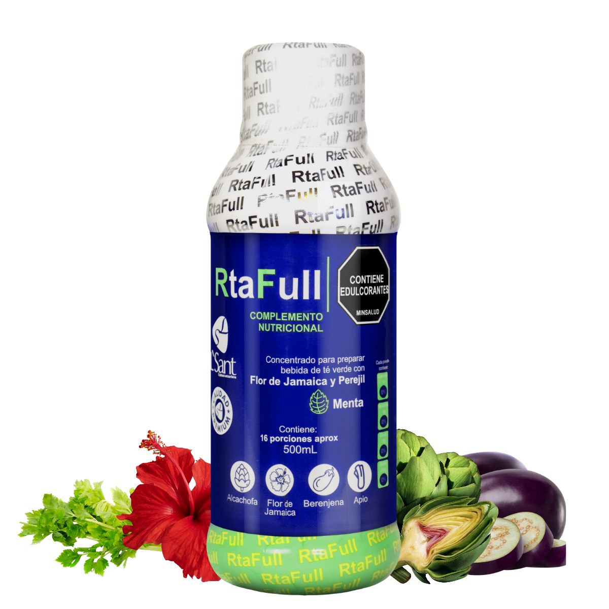 GENERICO - RtaFull Bebida Digestiva 500ml Tránsito Intestinal Ligereza y Bienestar Diario