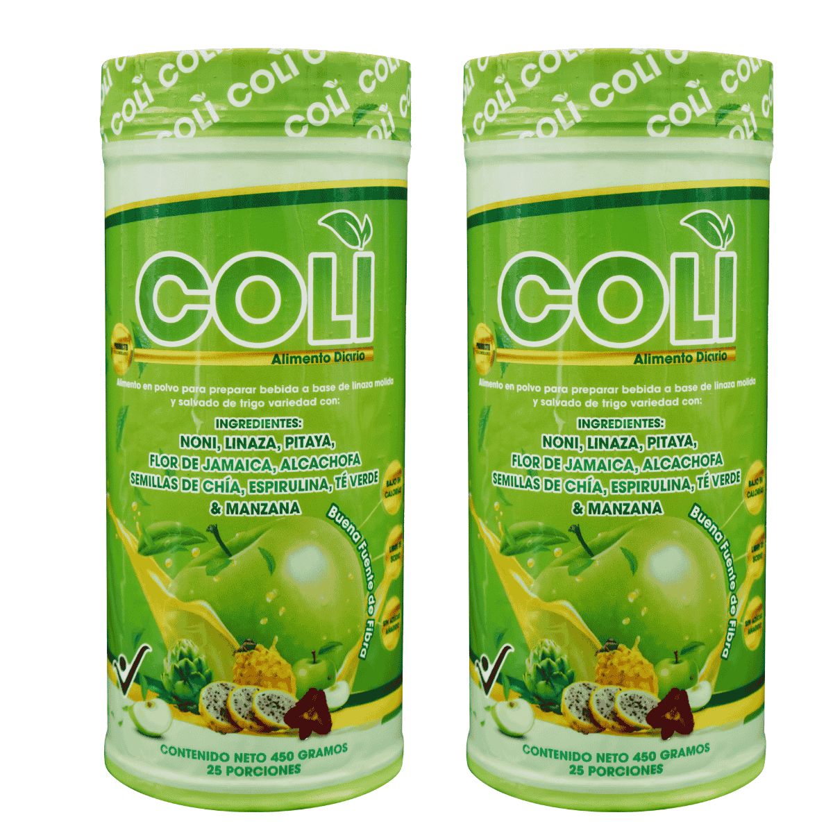 GENERICO - Coli Pack x2 Fibra Natural 450g Regulación Digestiva y Sensación de Ligereza
