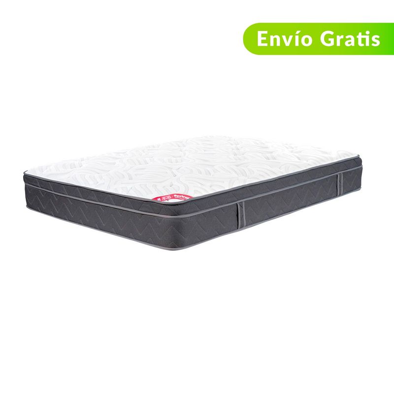 COLCHONES SPRING - Colchón Queen Firmeza Suave Ortopédico con Pillow Resortado Fénix 160 x 190 cm Colchones Spring - 0% Interés a 3 Cuotas Pagando con tu CMR Banco Falabella