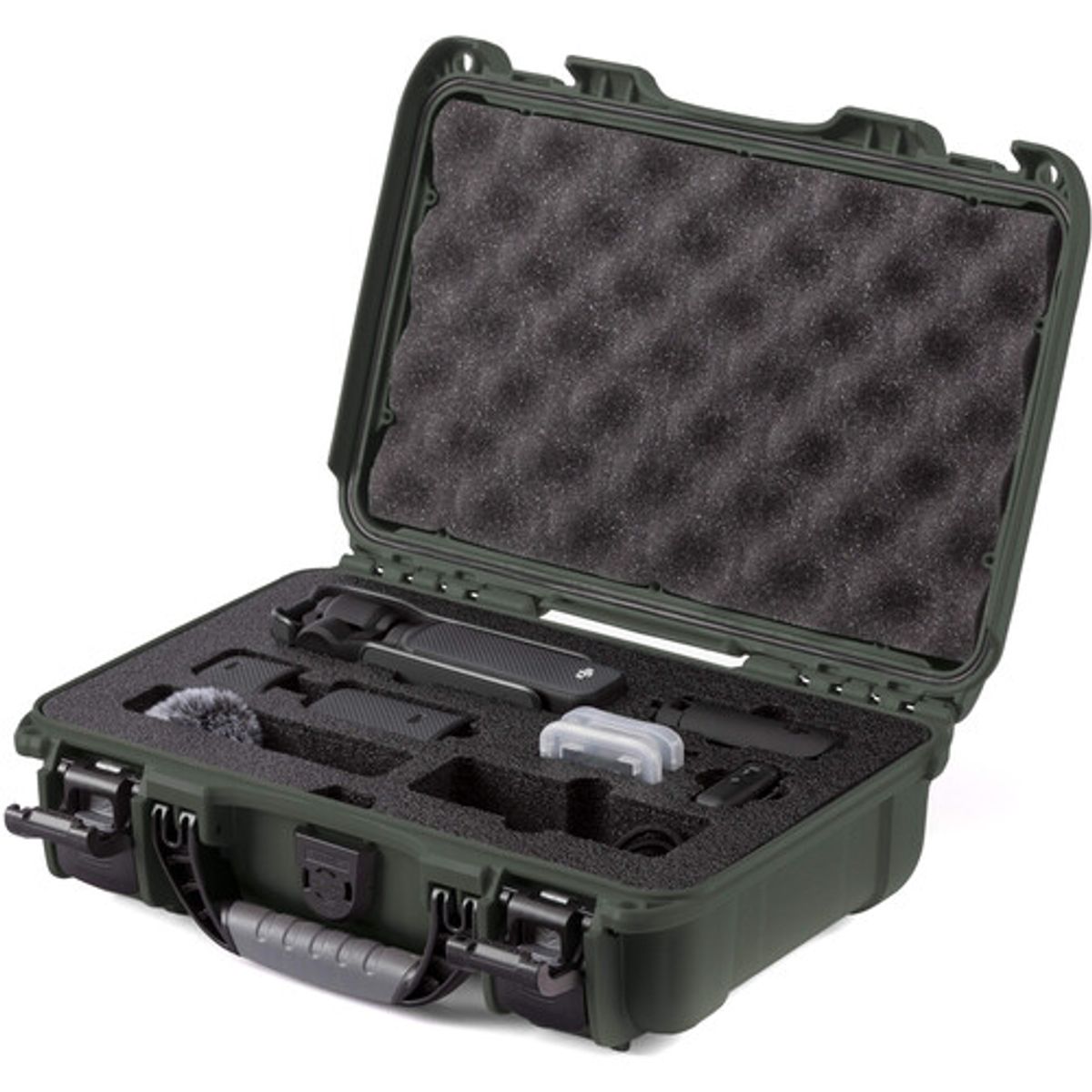 NANUK - Nanuk 909 Maletín Rígido con Espuma para DJI Osmo Pocket 3 4.8L Impermeable Oliva