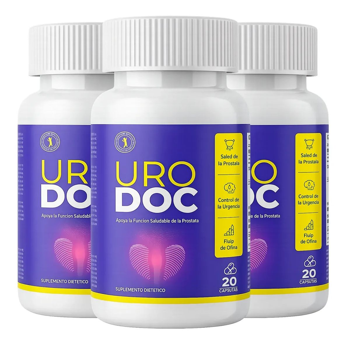GENERICO - Urodoc Bienestar Urinario, Salud Masculina  y Vitalidad Especial Fórmula 20 Caps