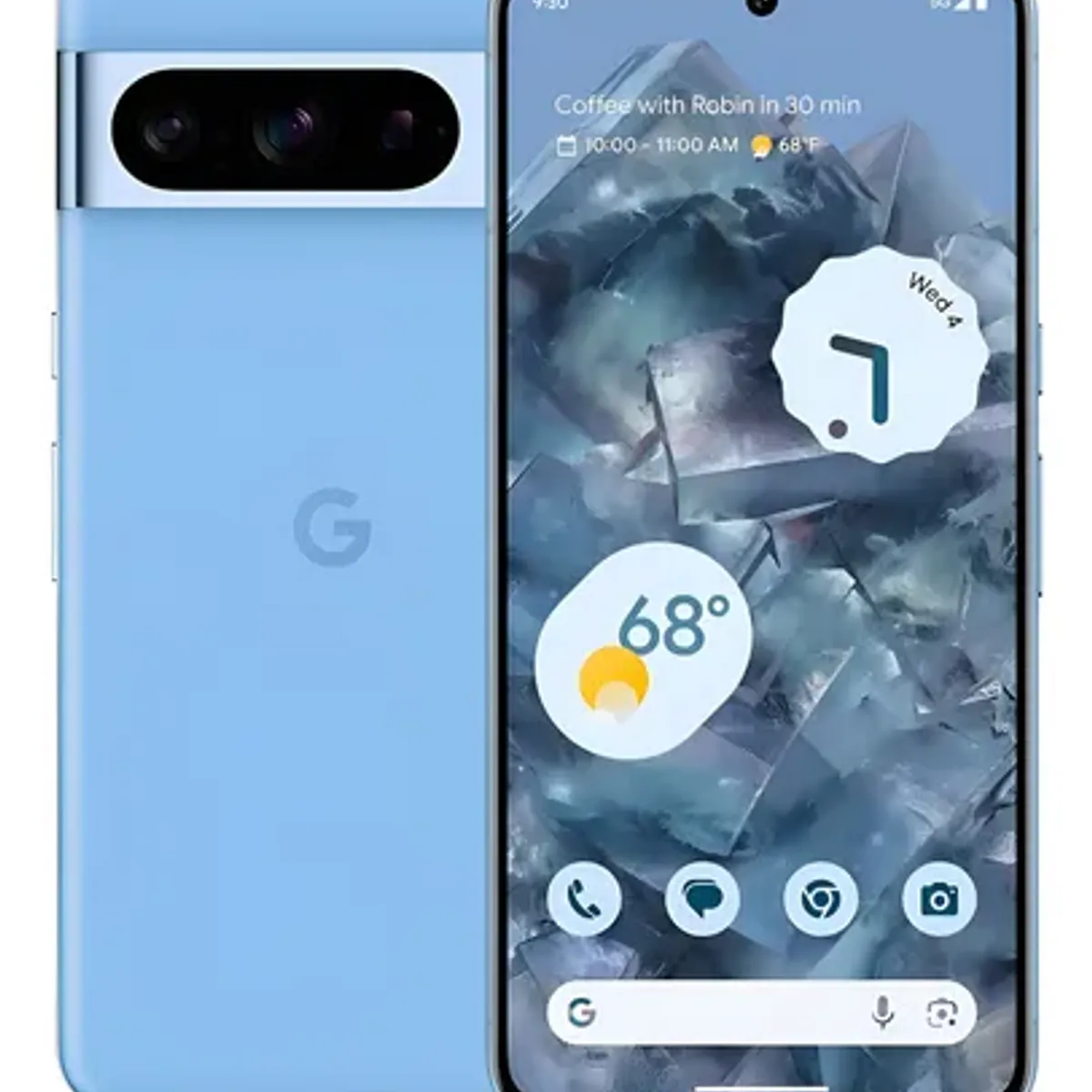 GOOGLE - Celular Google Pixel 8 Pro 256 Gb Azul Reacondicionado +14 Meses de Garantia + Panel Solar