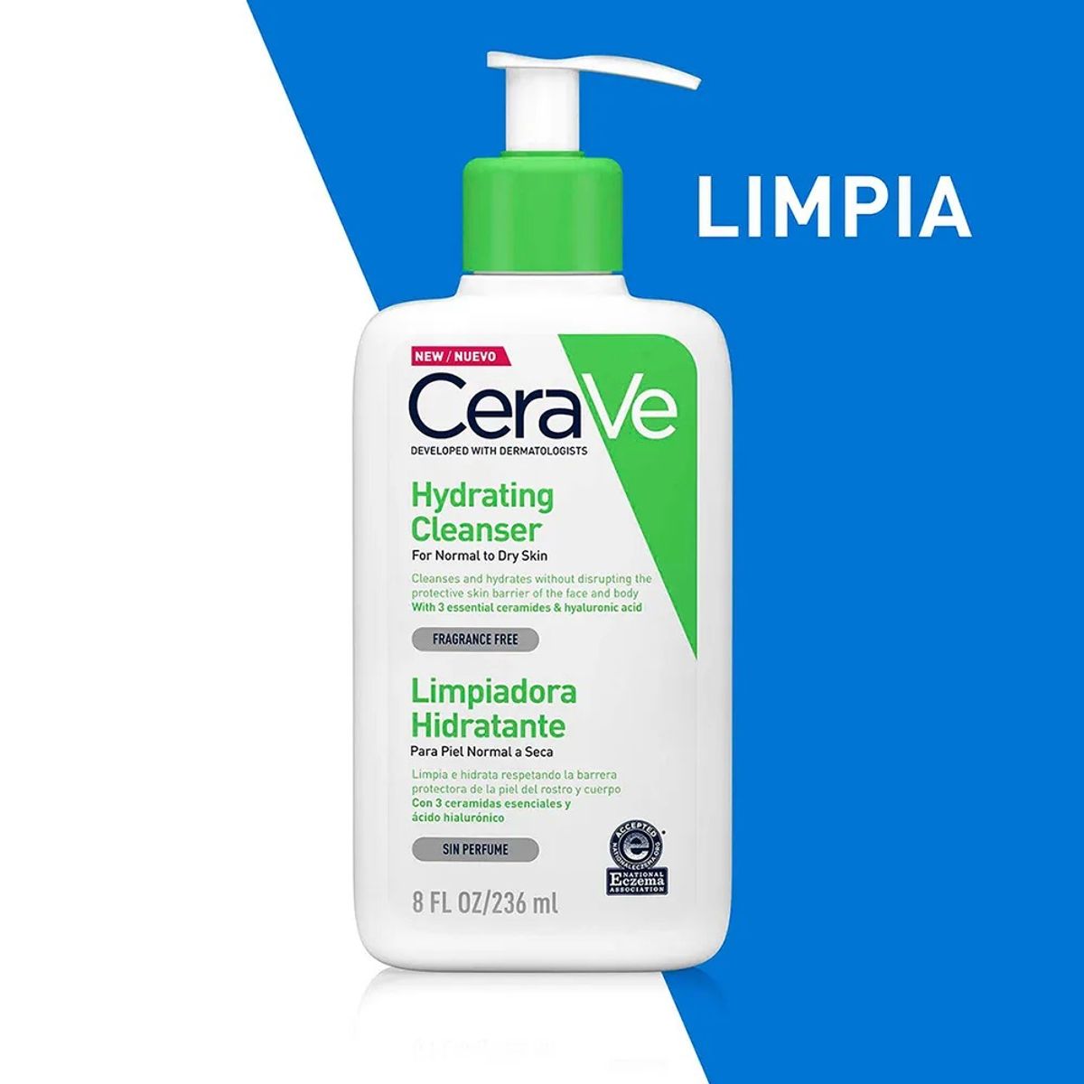 CERAVE - CeraVe Limpiadora Hidratante Piel Normal a Seca x236ml