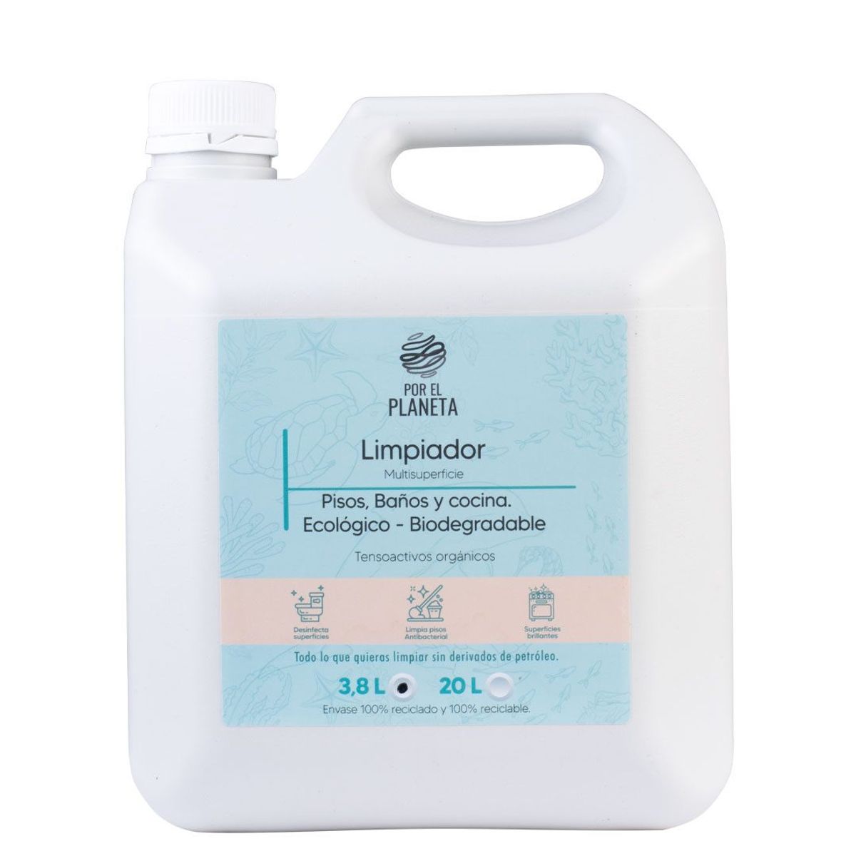 GENERICO - Limpiador Multisuperficie x 3,8 Litros - Biodegradable