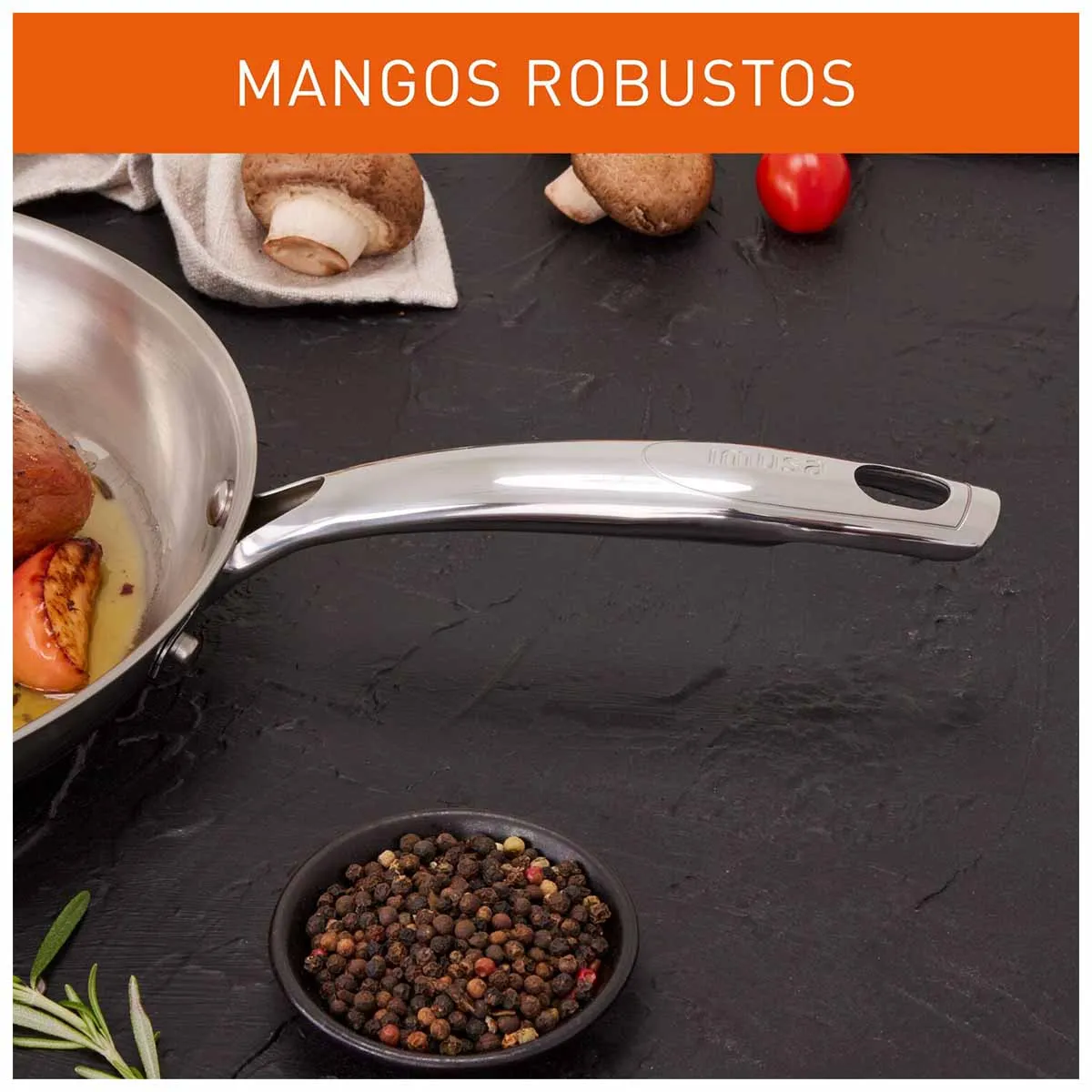 IMUSA - Bateria de Cocina IMUSA Maestro 11 Piezas Acero Inoxidable