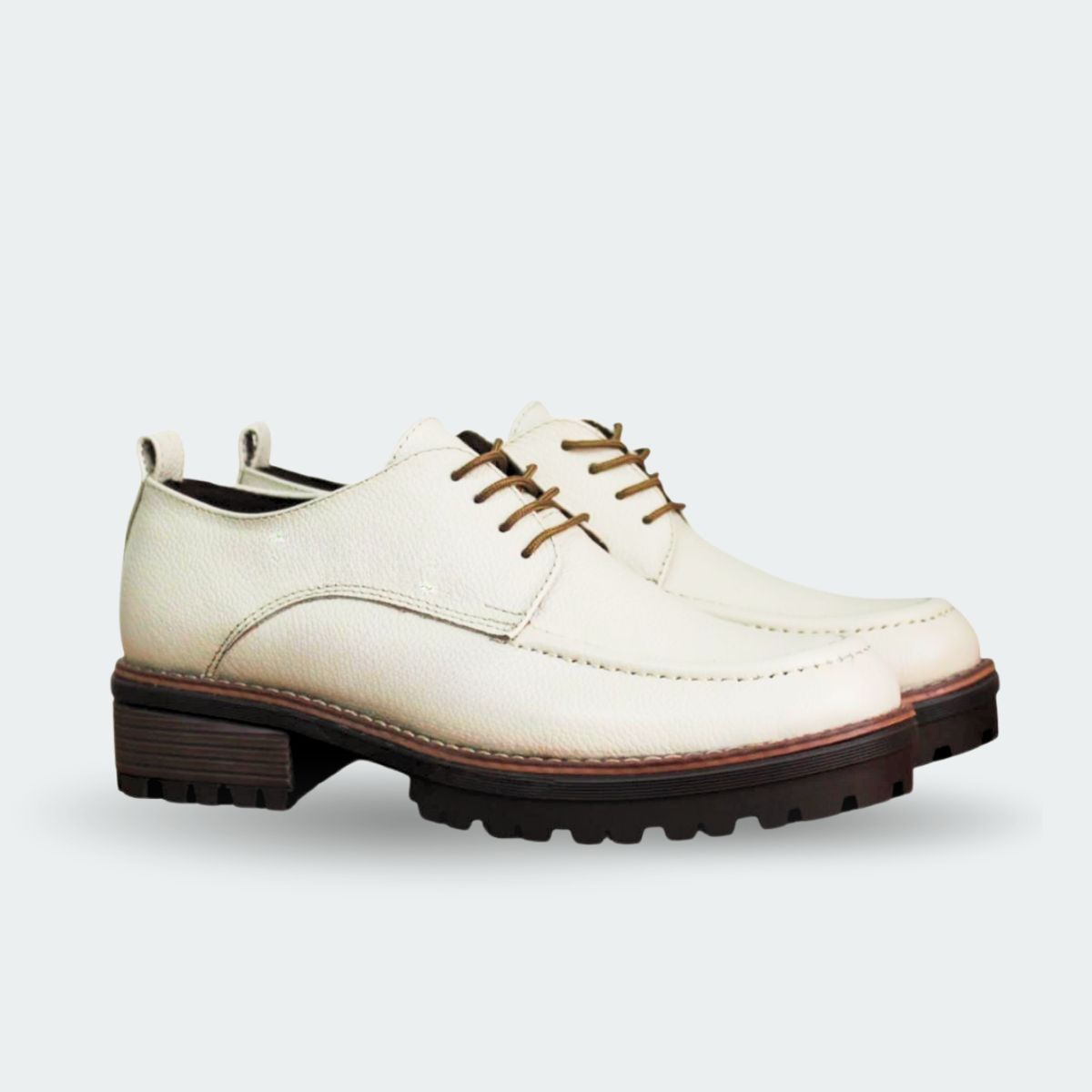 MISSFELINE - Zapatos Beige Hortensia en Cuero