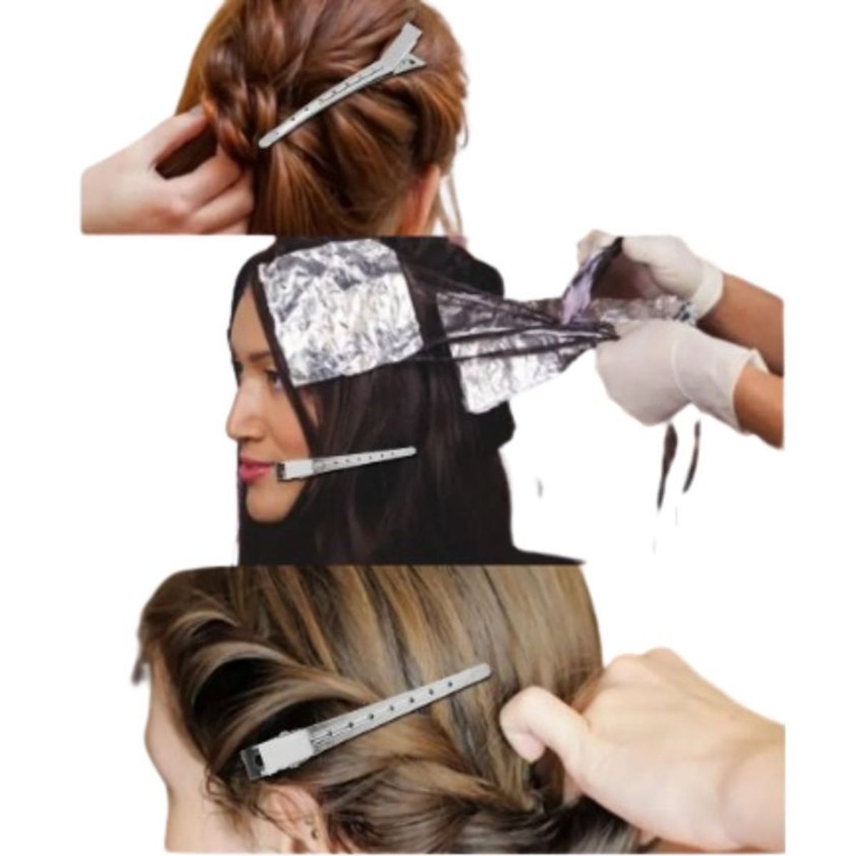 MAZUGI - Ganchos Pico de Loro Metálicos para Cabello Resistente Pro