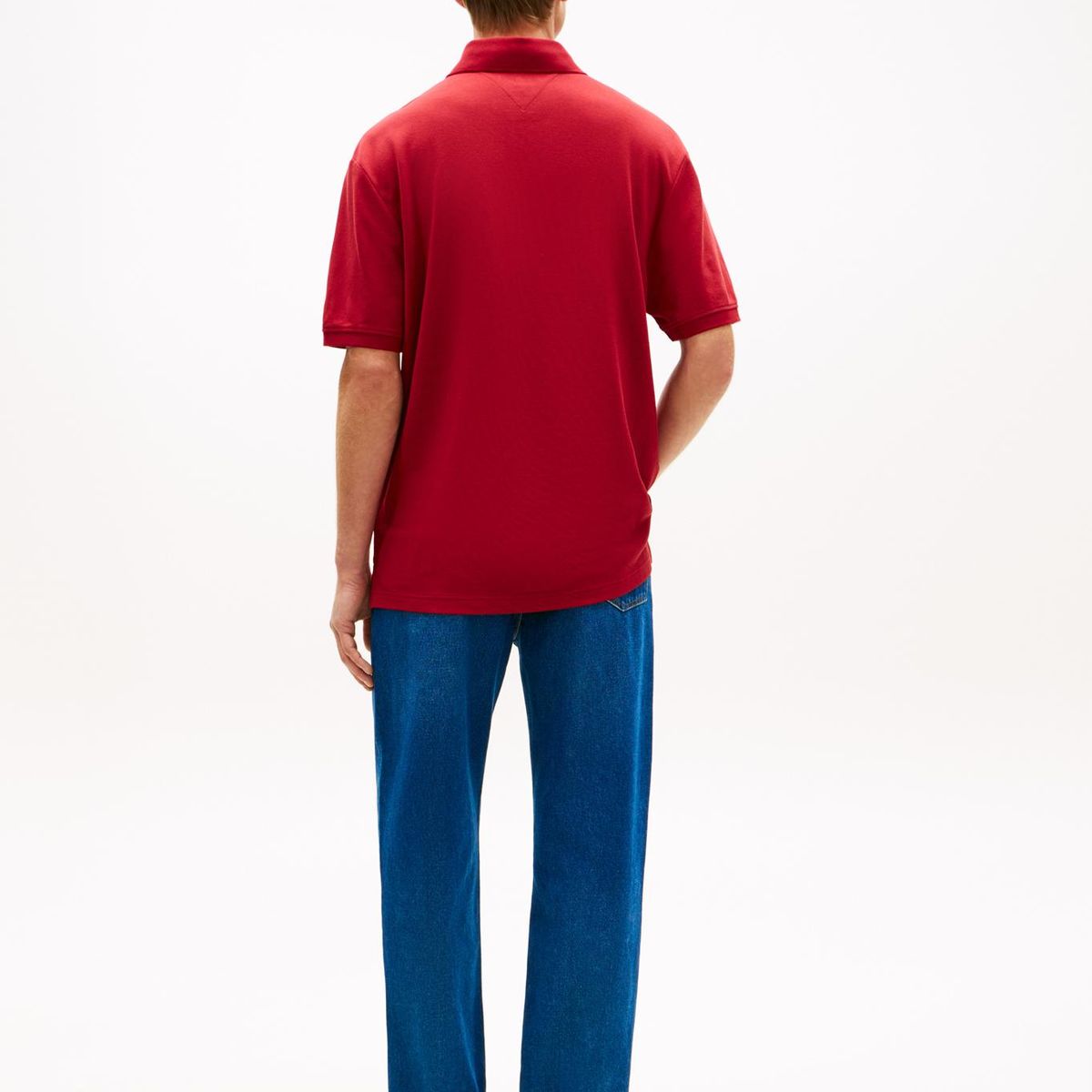 TOMMY HILFIGER - Polo rojo archive crest con logo Tommy Hilfiger
