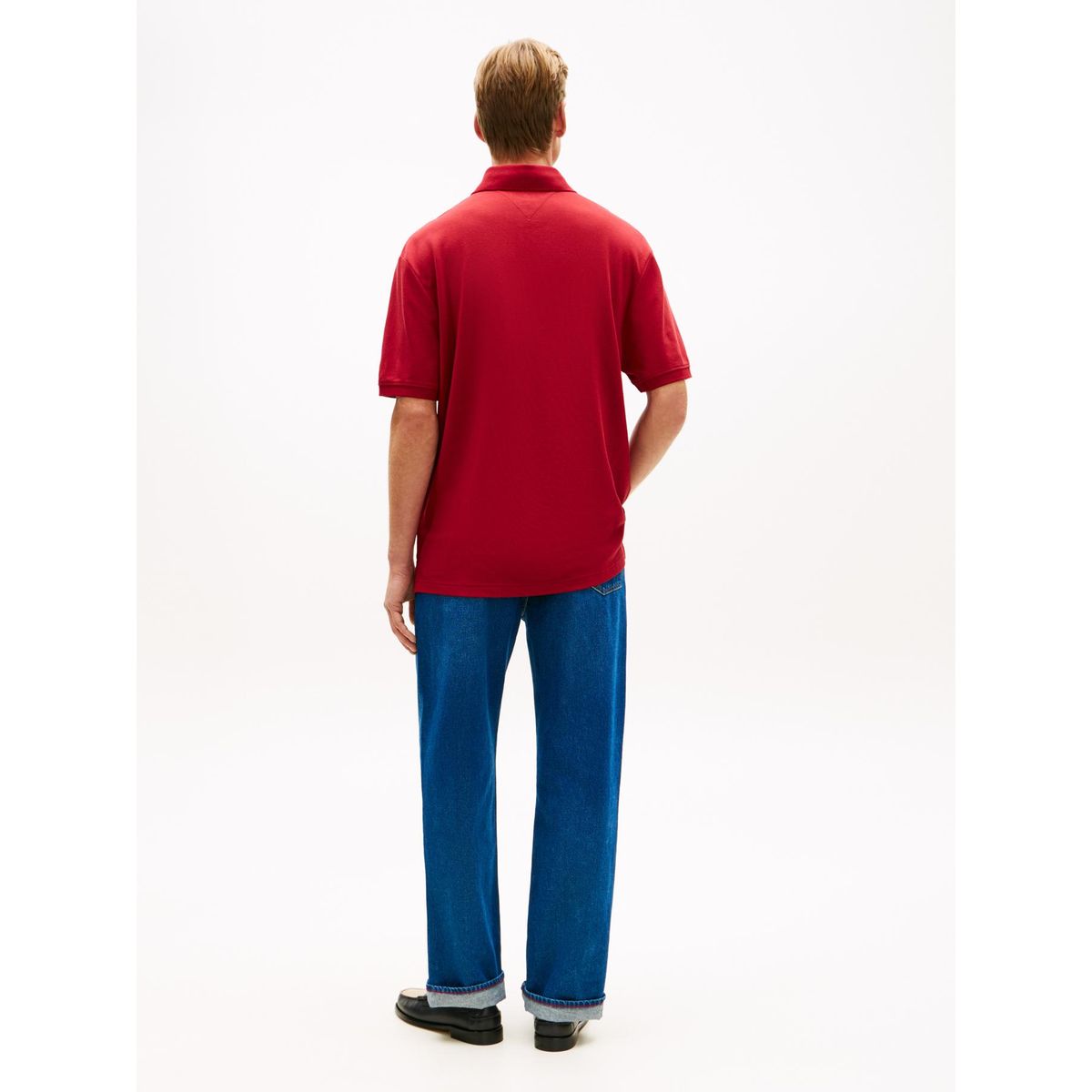 TOMMY HILFIGER - Polo rojo archive crest con logo Tommy Hilfiger