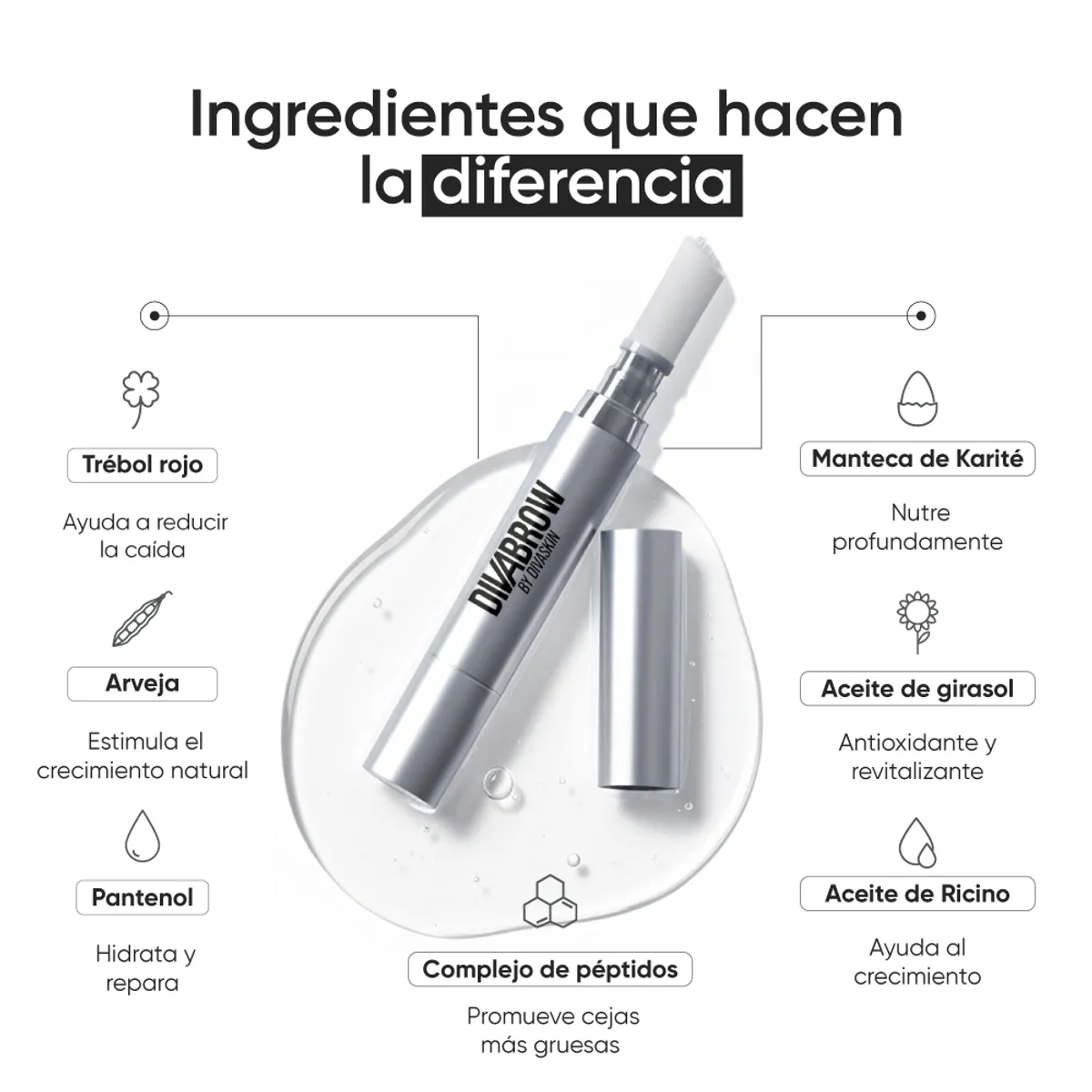 DIVASKIN - Serum Para El Crecimiento De Cejas Divabrow By Divaskin