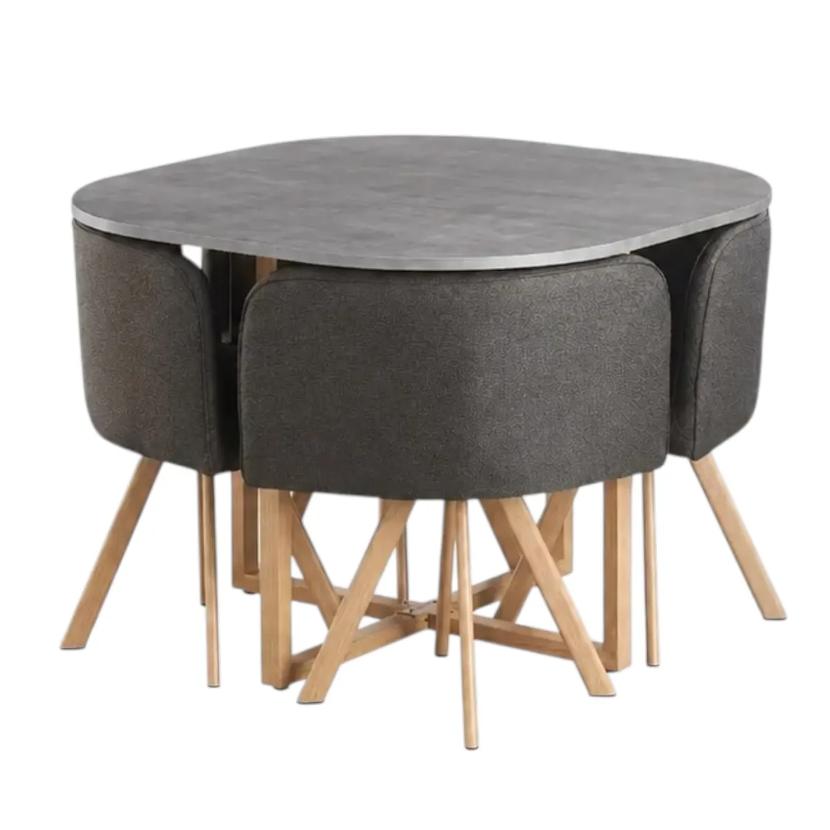 MUEBLES FIOTTI - Comedor Ahorrador de Espacio 4 Puestos Wahib