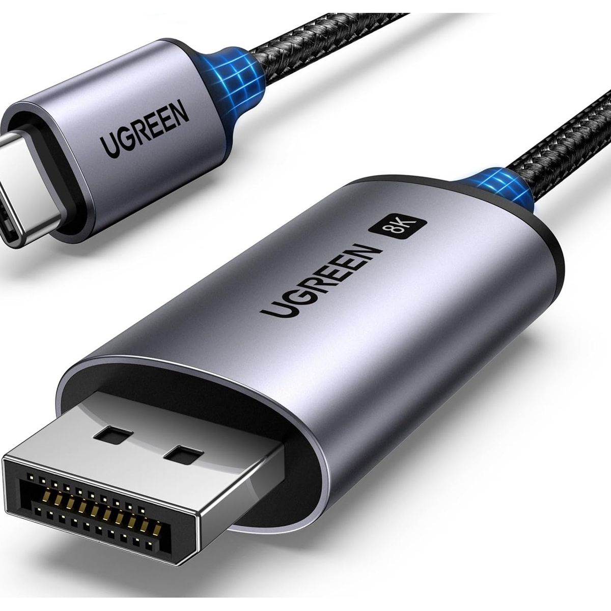 UGREEN - Cable Adaptador USB-C A DisplayPort 1.4 8k@60hz 4k@240hz 2m