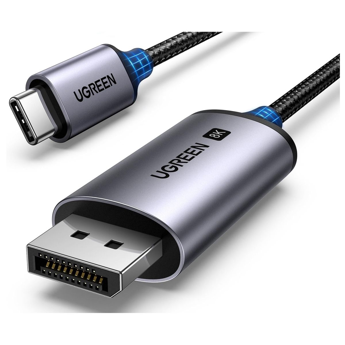 UGREEN - Cable Adaptador USB-C A DisplayPort 1.4 8k@60hz 4k@240hz 2m