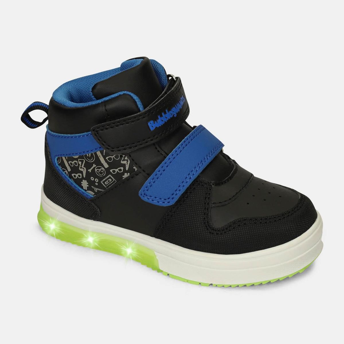 BUBBLE GUMMERS - Tenis Con Luces Para Niño Bubblegummers Multicolor Neon