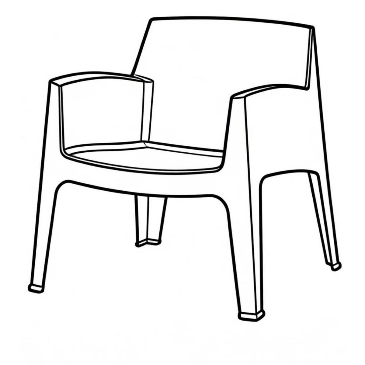 RTA DESIGN - Silla Launge Coron, Negro, Con diseño robusto y MInimalista