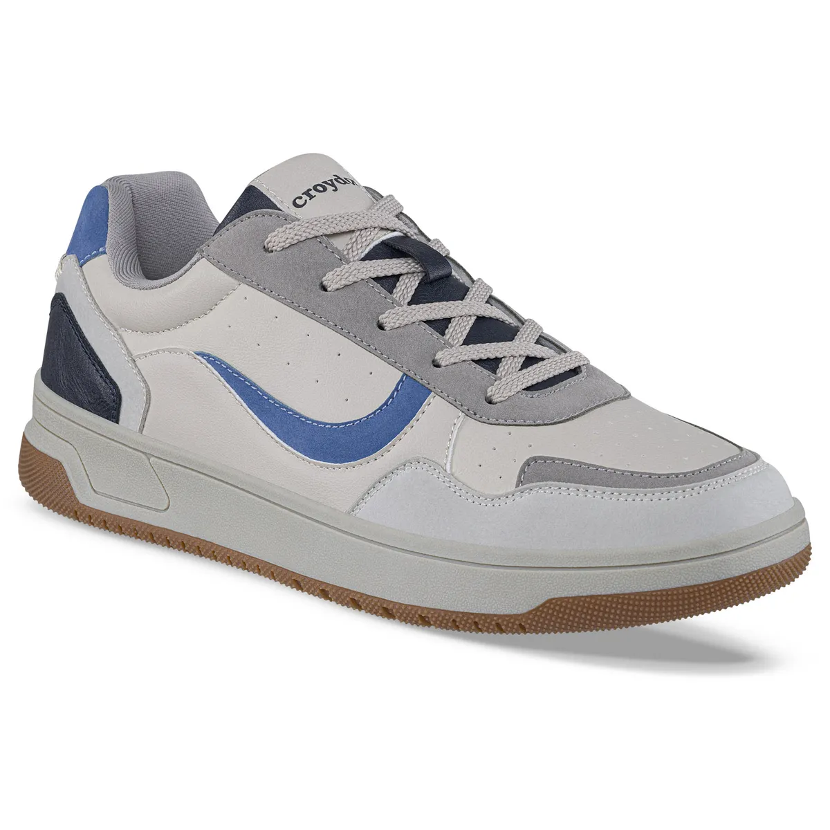 CROYDON - Tenis Urbanos Vonog Gris-Azul Croydon para Hombre