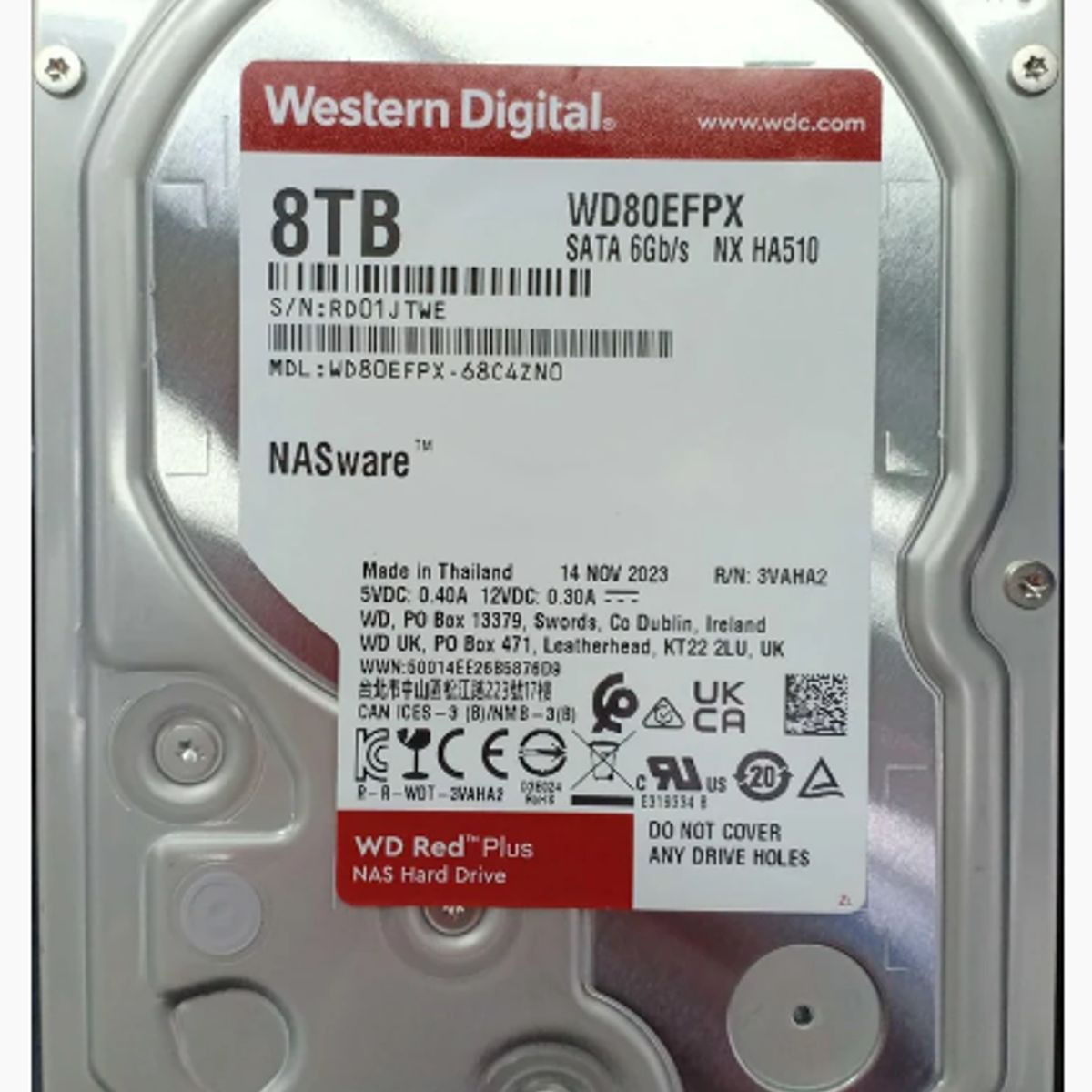WESTERN DIGITAL - DISCO DURO HDD WESTERN DIGITAL RED PLUS 8TB