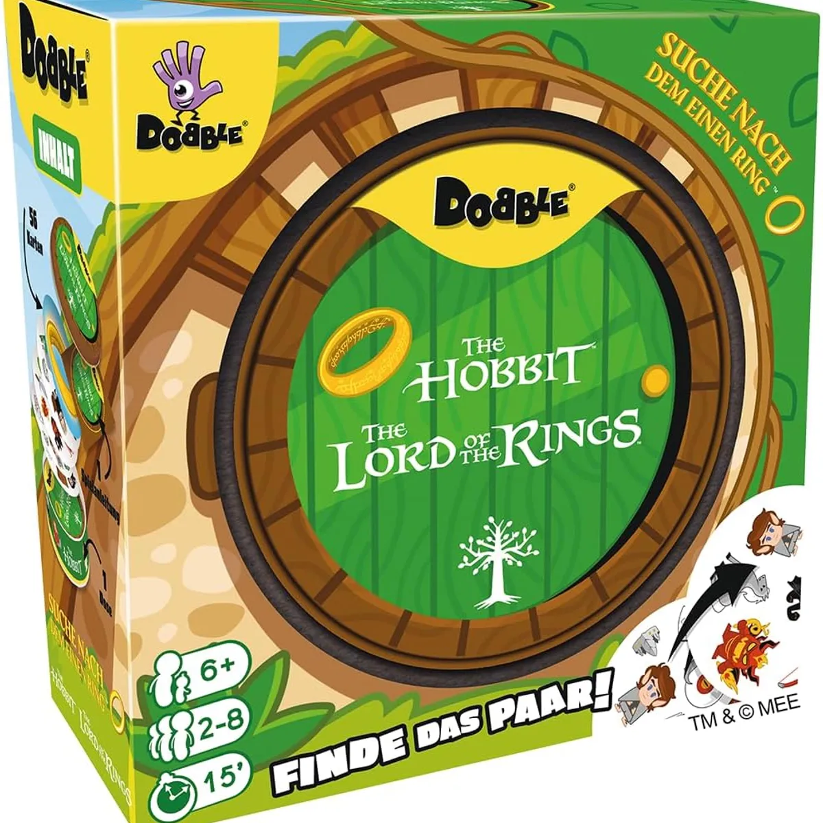 ASMODEE - Juego De Mesa Dobble Señor De Los Anillos Para Niños Familia