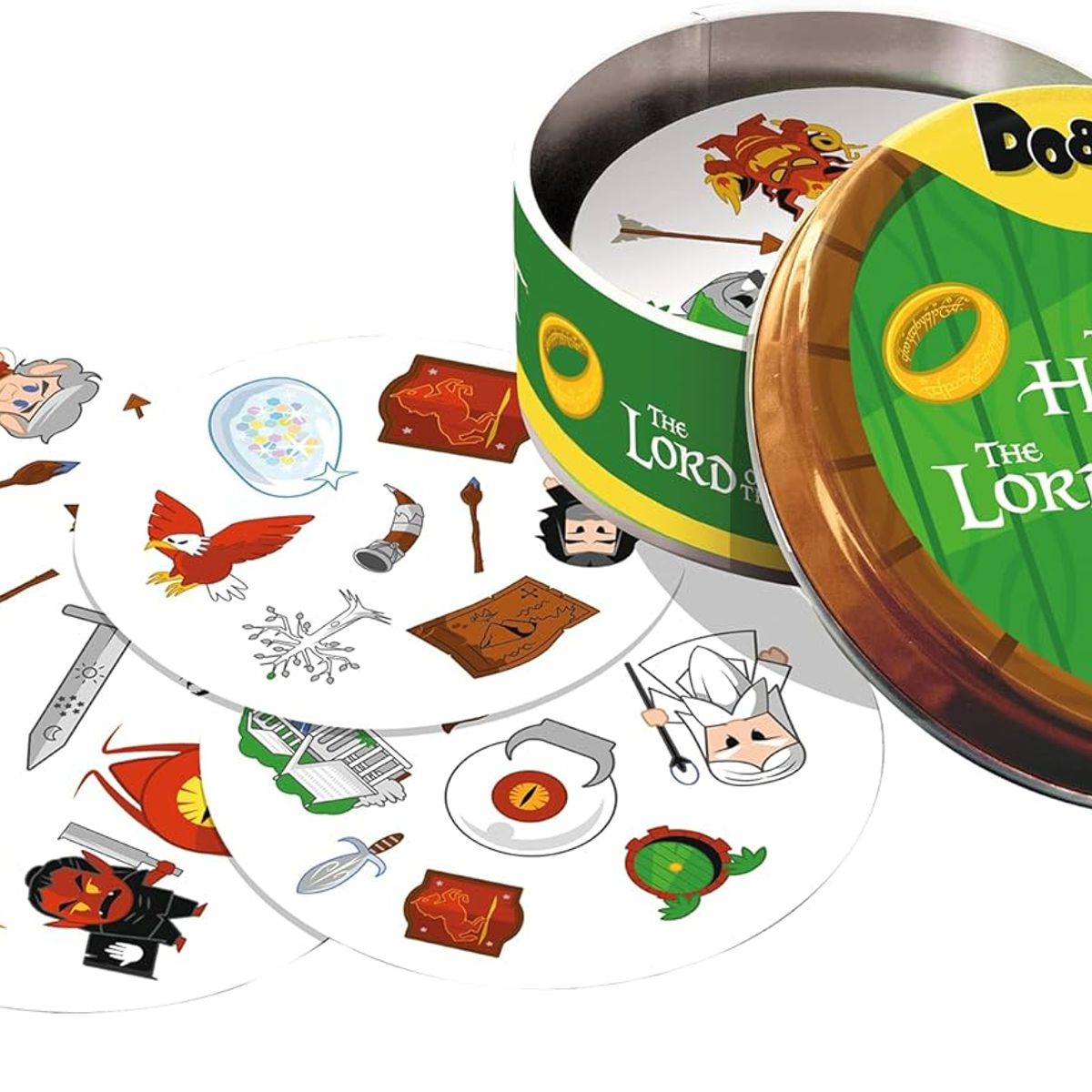 ASMODEE - Juego De Mesa Dobble Señor De Los Anillos Para Niños Familia