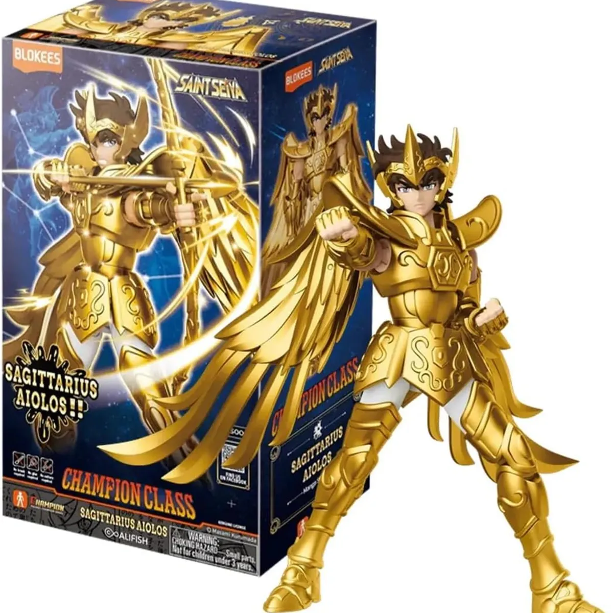 MEGA BLOKS - Sagittarius Aiolos Figura Saint Seiya Blokees Champion Class